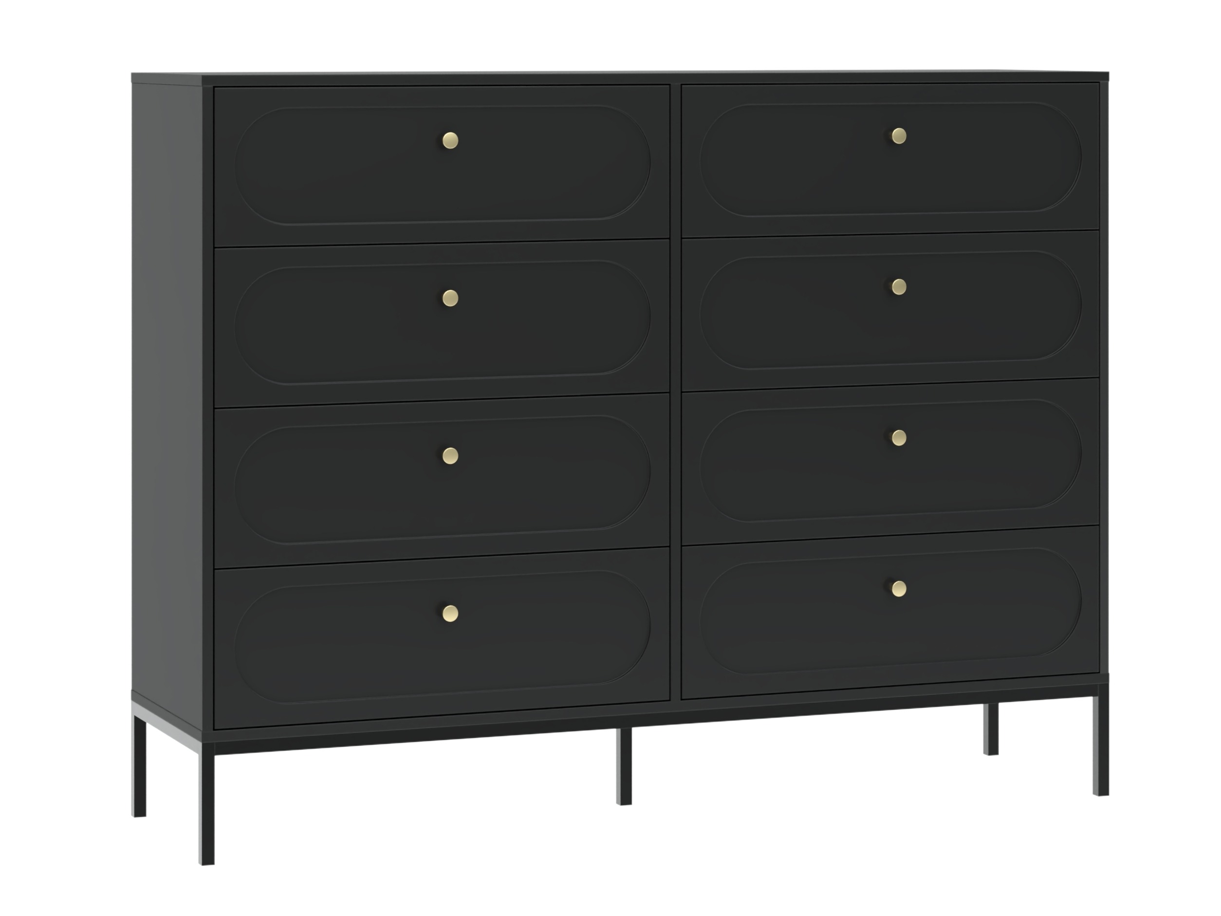 Kommóða Bristol 232 (Svartur)