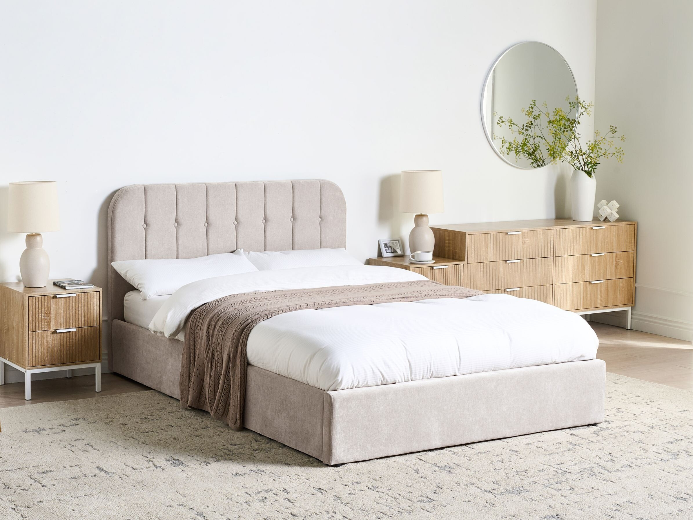 Rúm Berwyn 3092 (Beige)