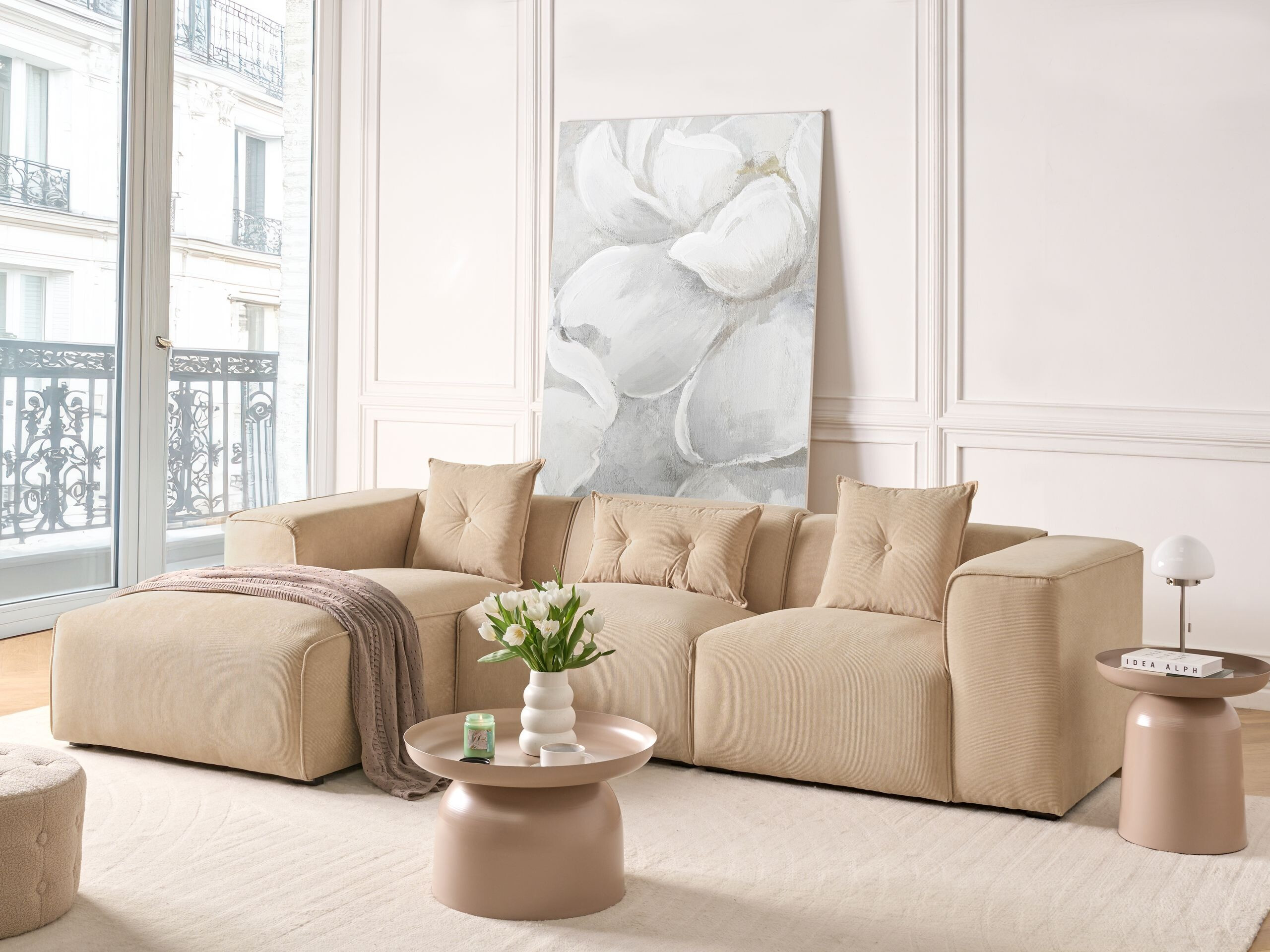 Horn­sófi Berwyn 3121 (Beige)