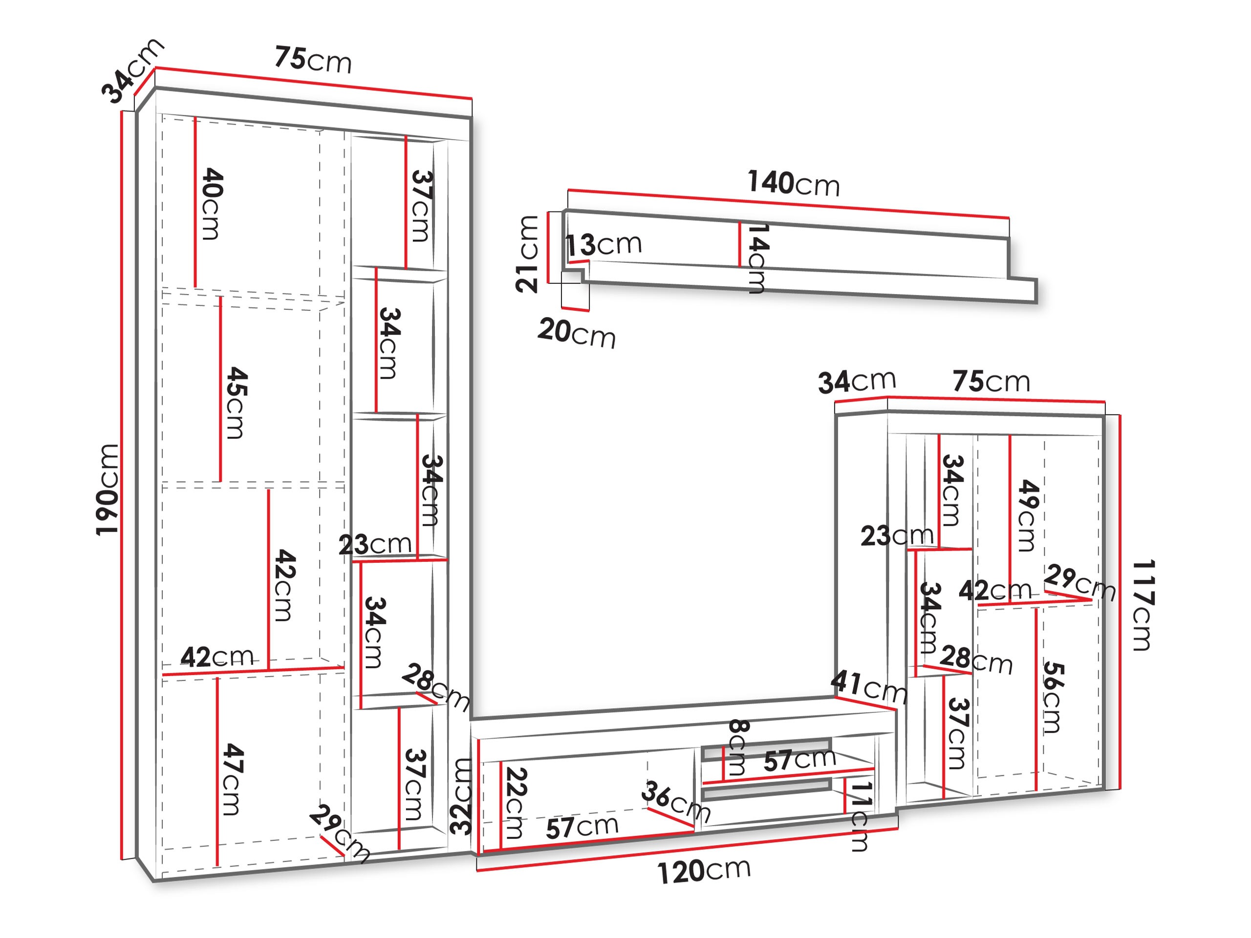 Stofusett Univio (Eik)