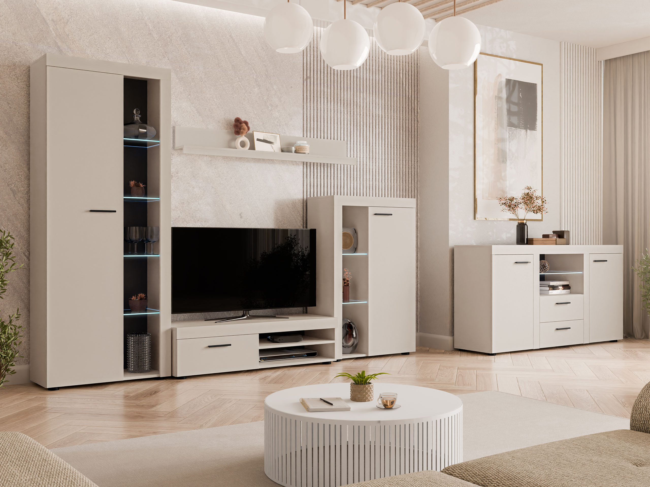 Stofusett Univio I (Beige)