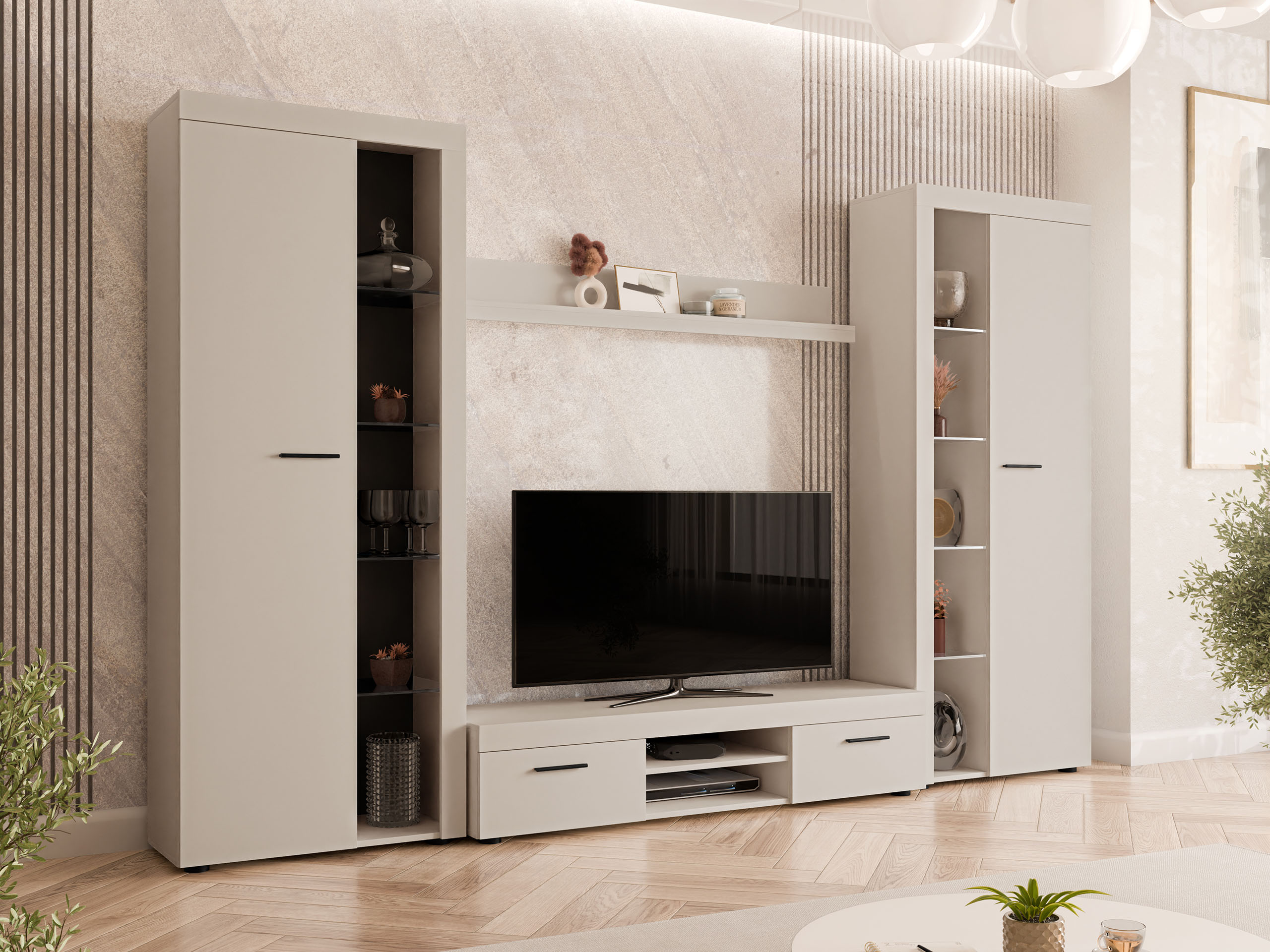 Stofusett Univio II (Beige)