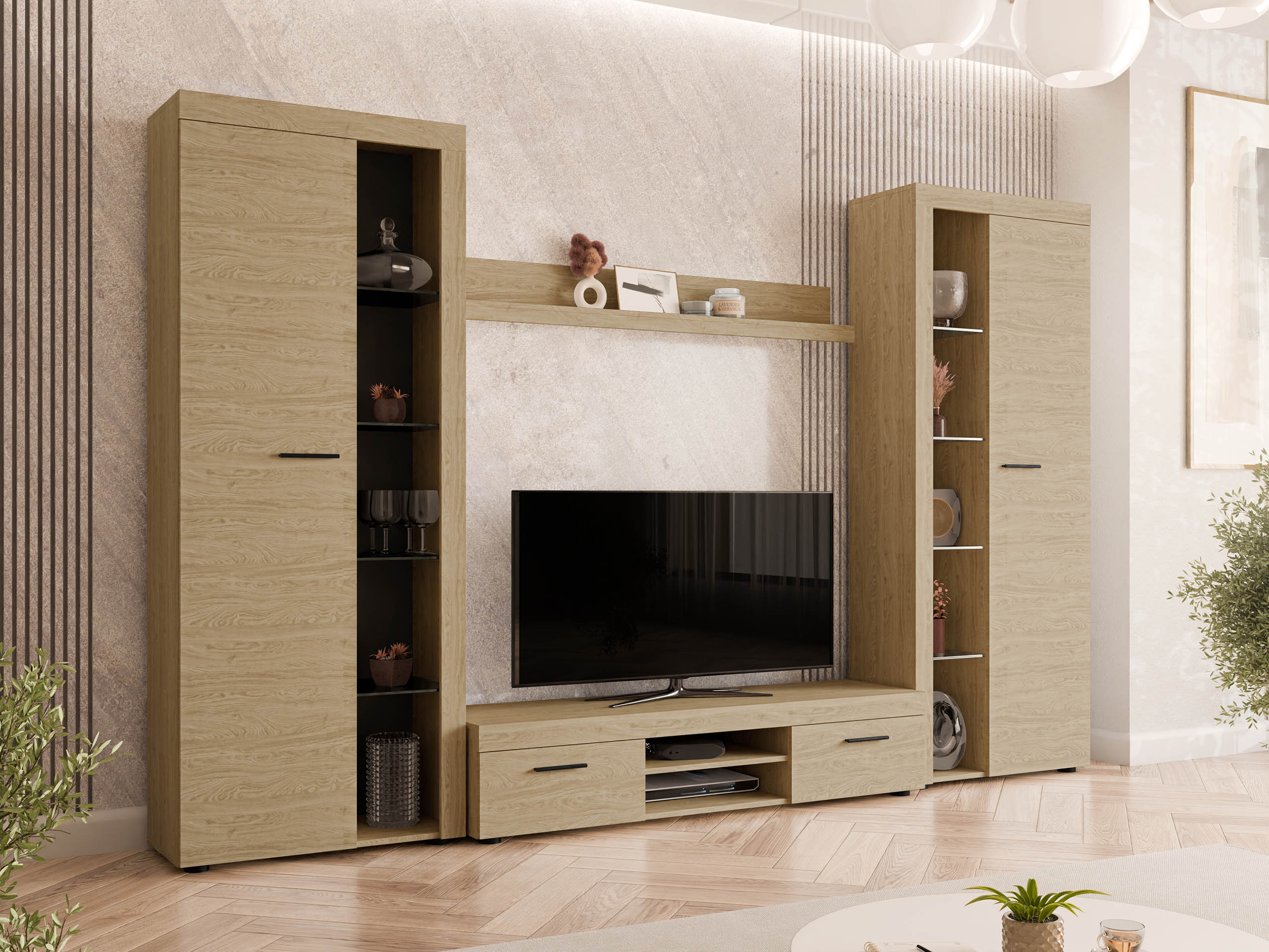 Stofusett Univio II (Eik)