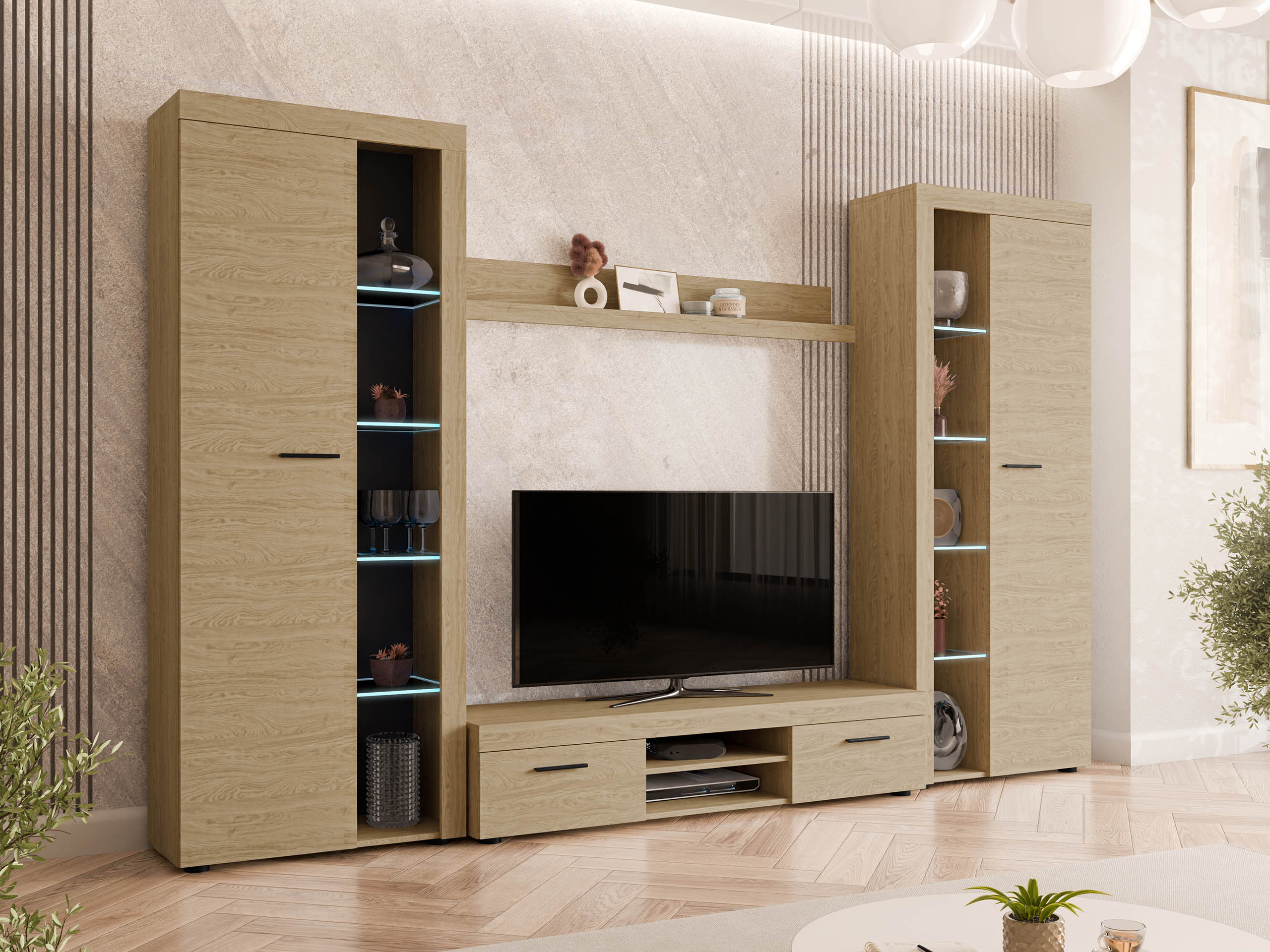 Stofusett Univio II (Eik)