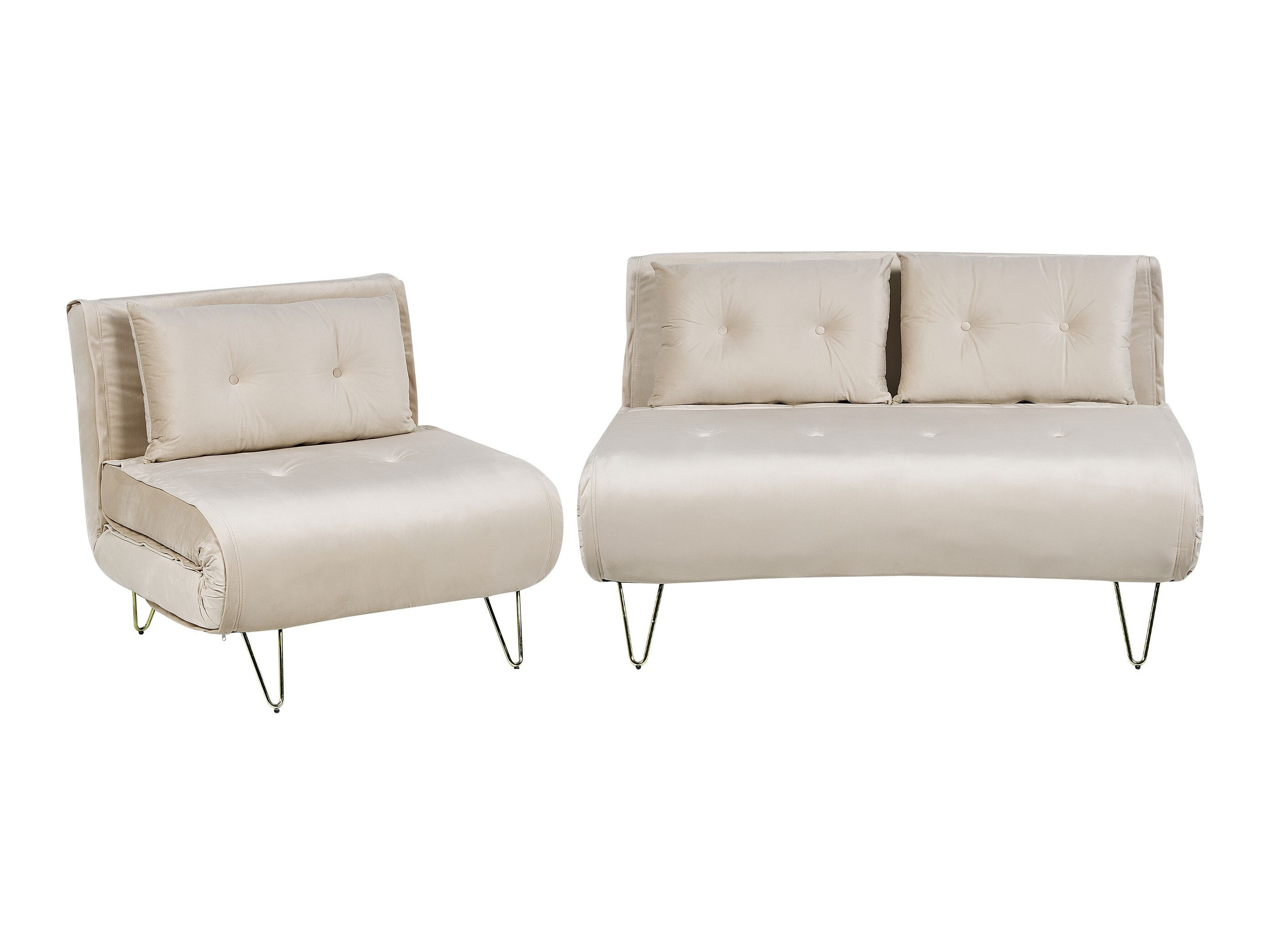 Bólstrað húsganasett Berwyn 3164 (Beige)