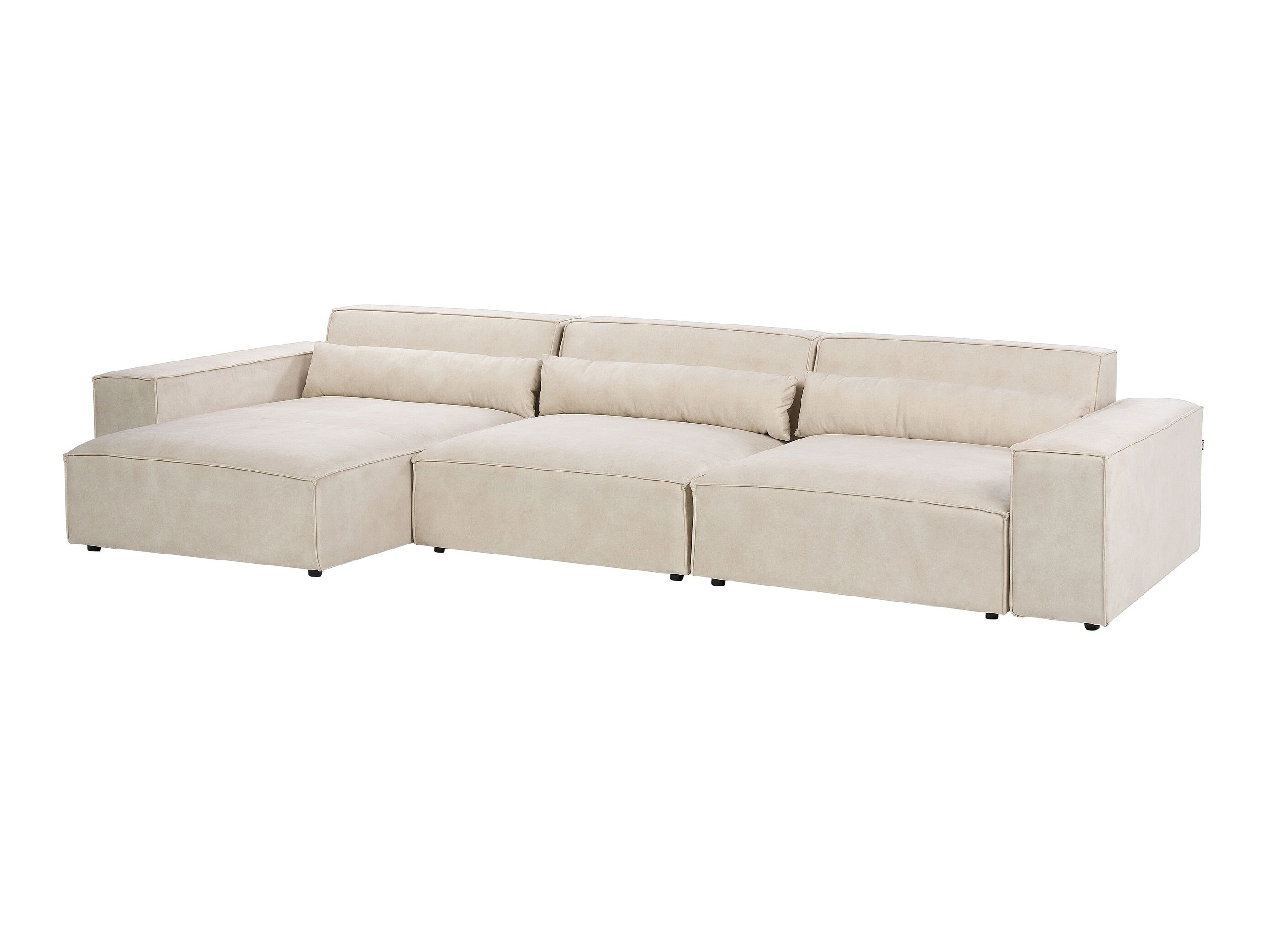Bólstrað húsganasett Tivsora 108 (Ljósbeige)