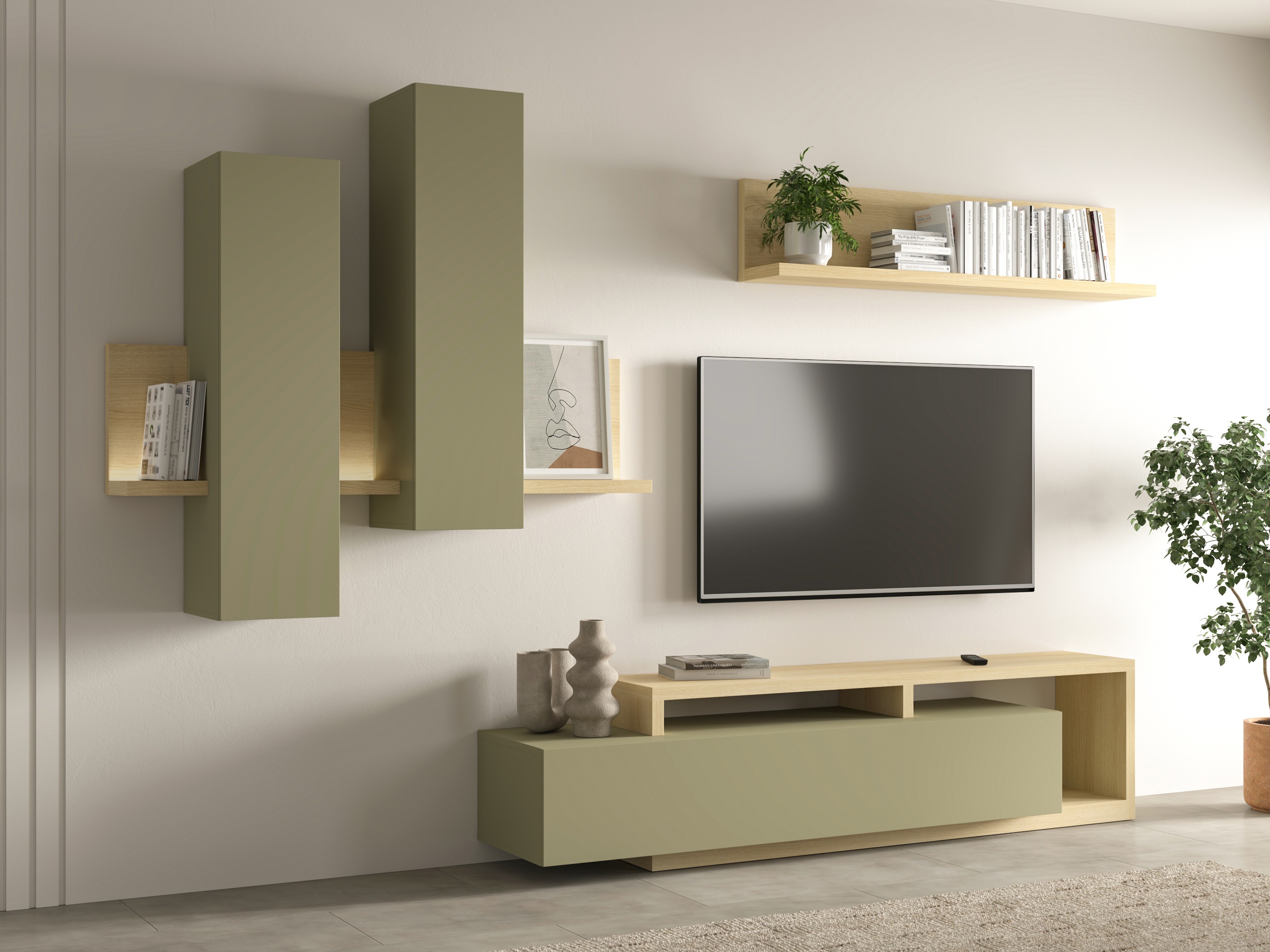Stofusett Lutiva 100 (Tröllatré + Eik)
