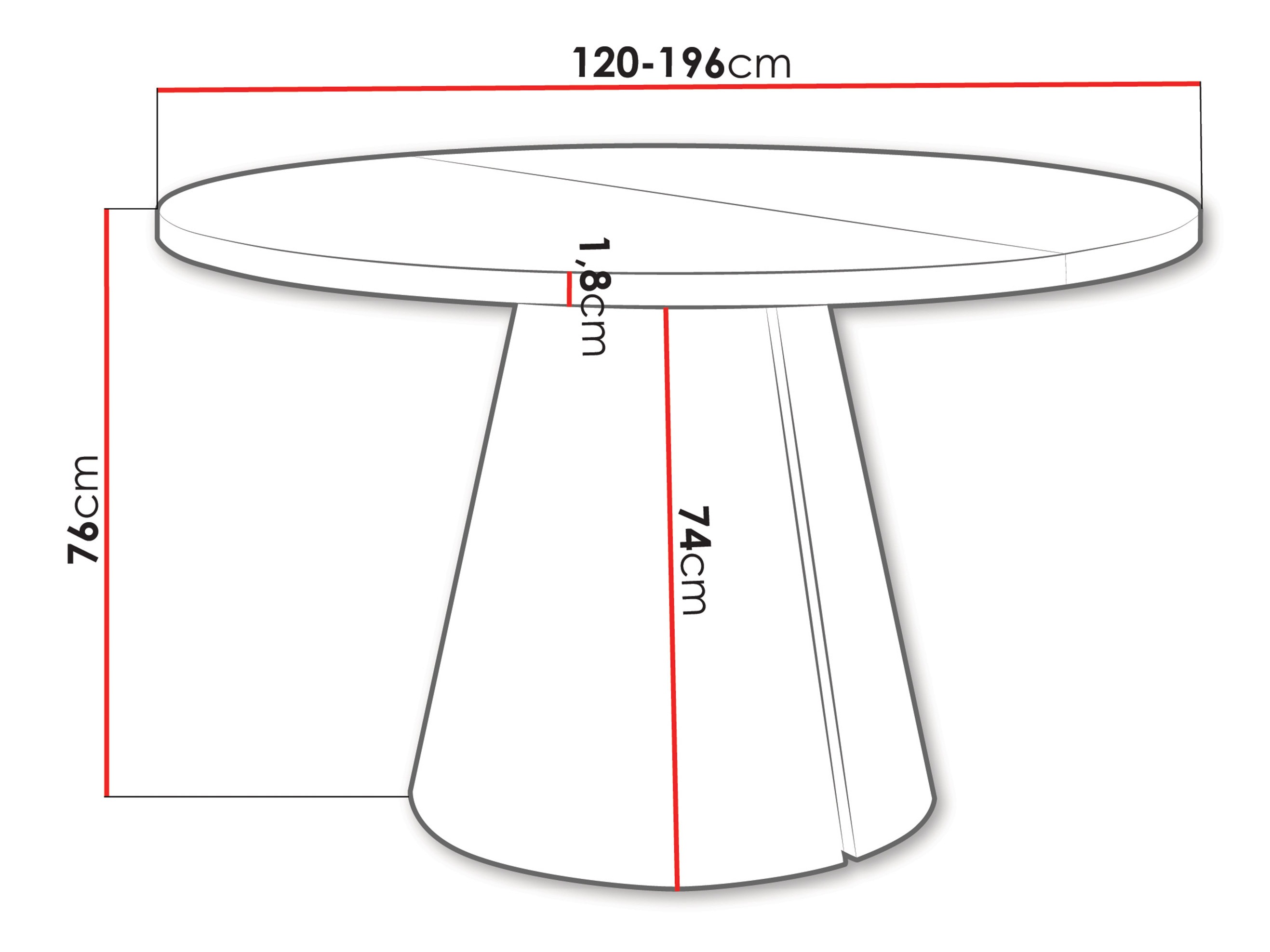 Borð Oswego 167