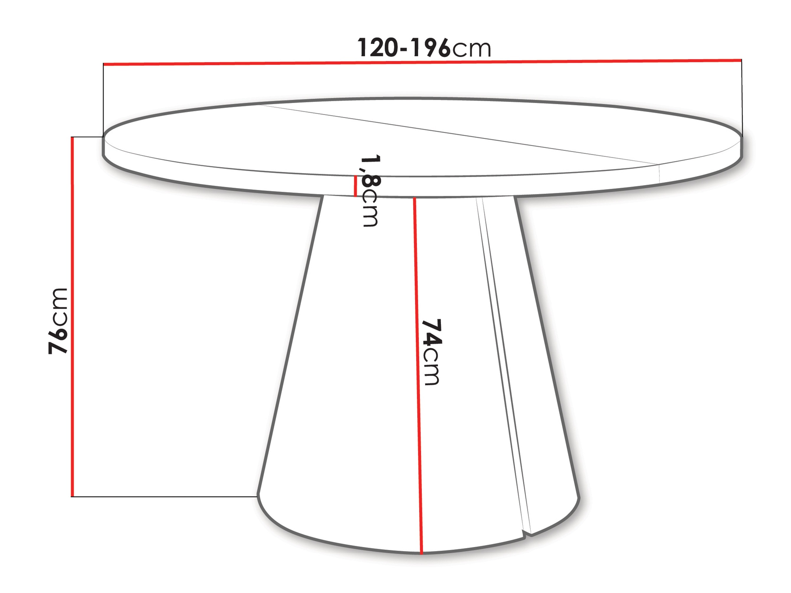 Borð Oswego 167