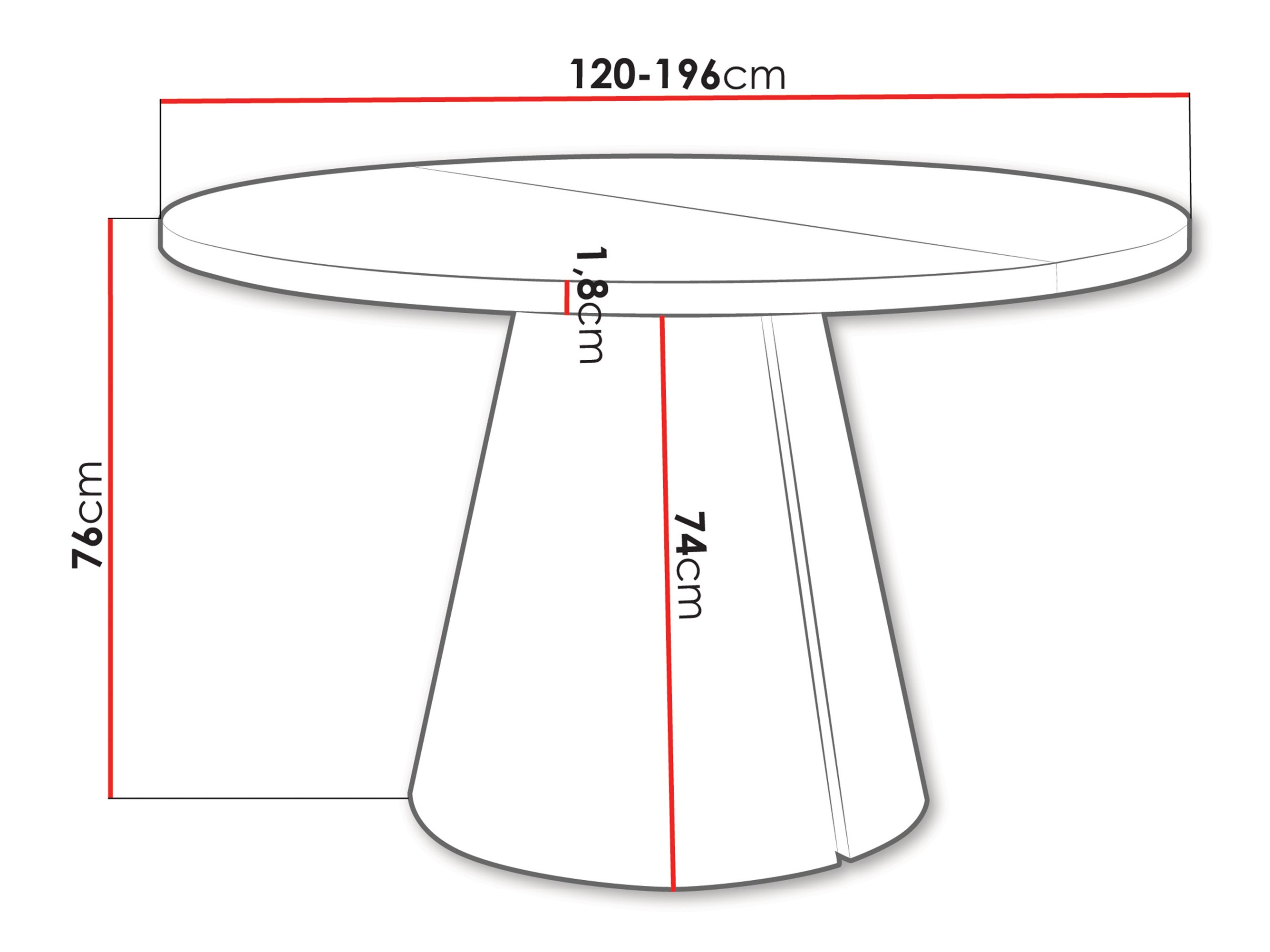 Borð Oswego 167
