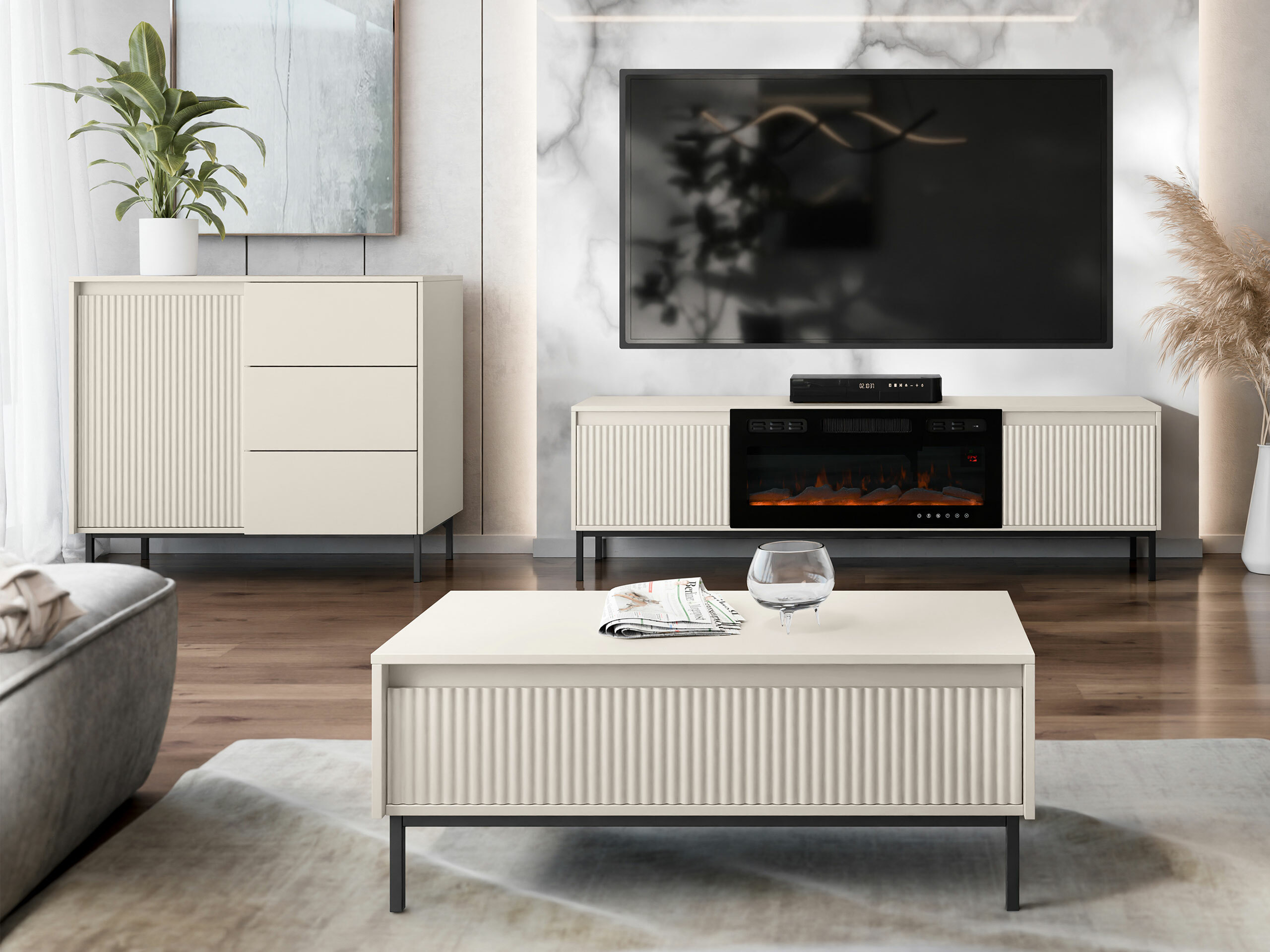 Stofusett Comfivo Delruva IV (Kasmír)
