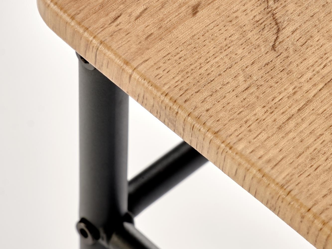 Borðstofusett Houston 1251 (Eik + Svartur)