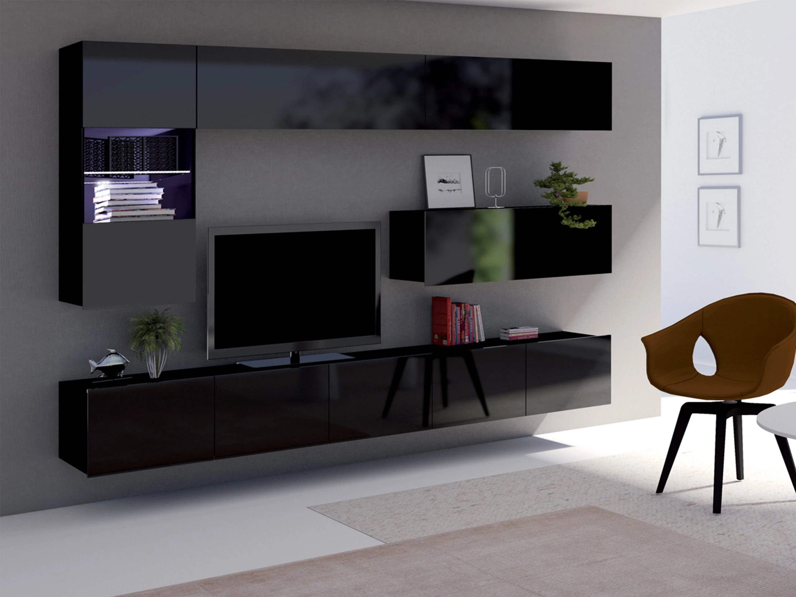 Stofusett Remus IV (Svartur + Svart háglans)