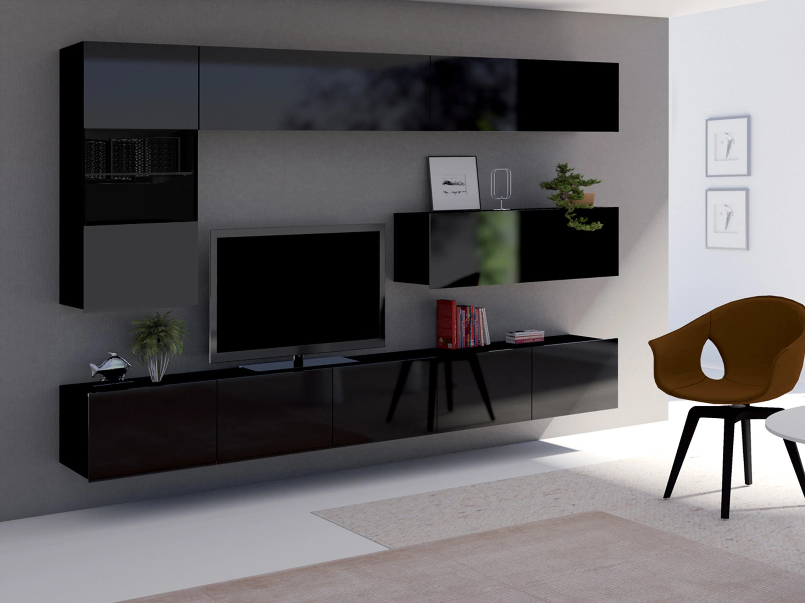 Stofusett Remus IV (Svartur + Svart háglans)