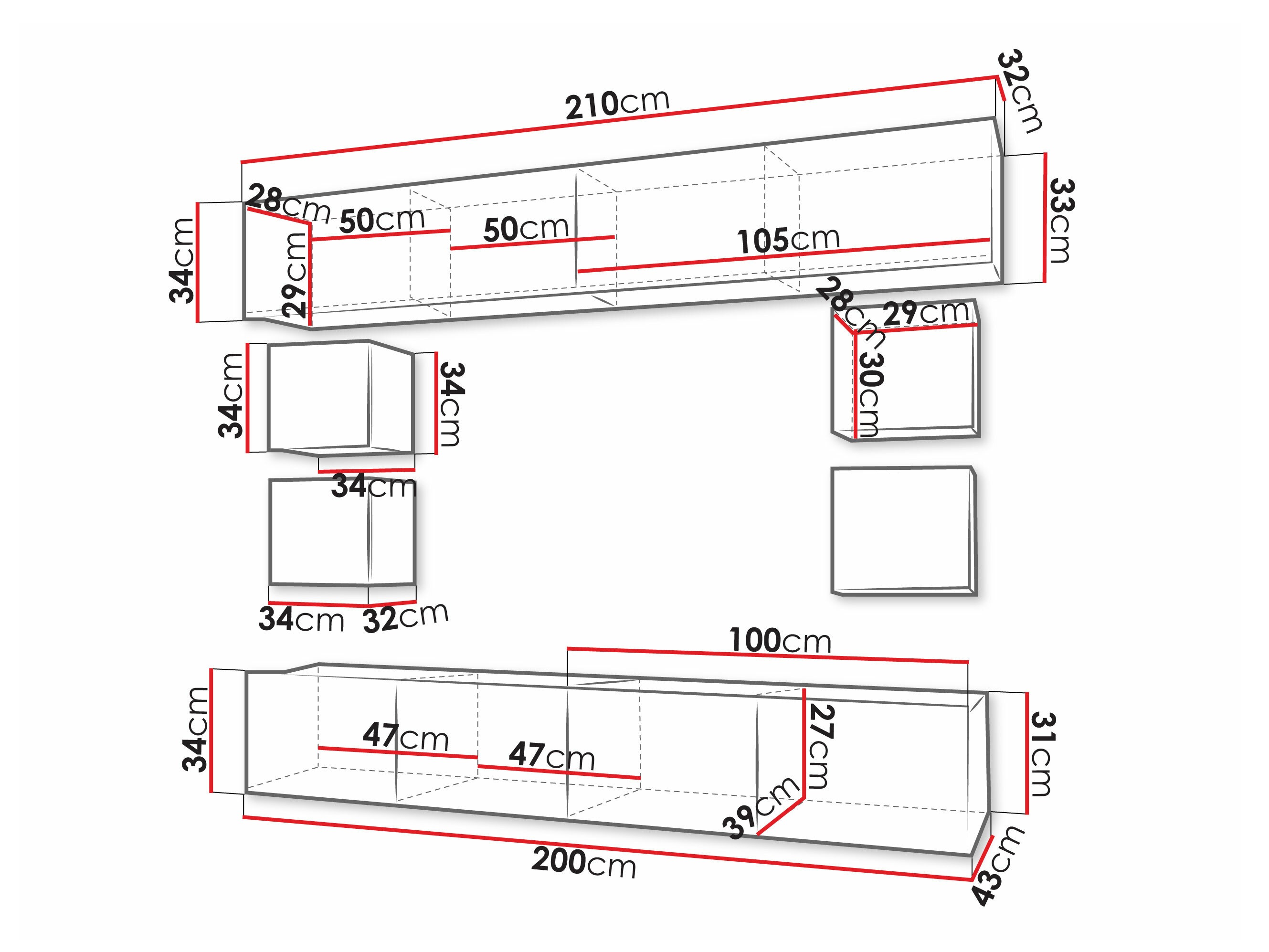 Stofusett Remus XVI (Gyllt eik)