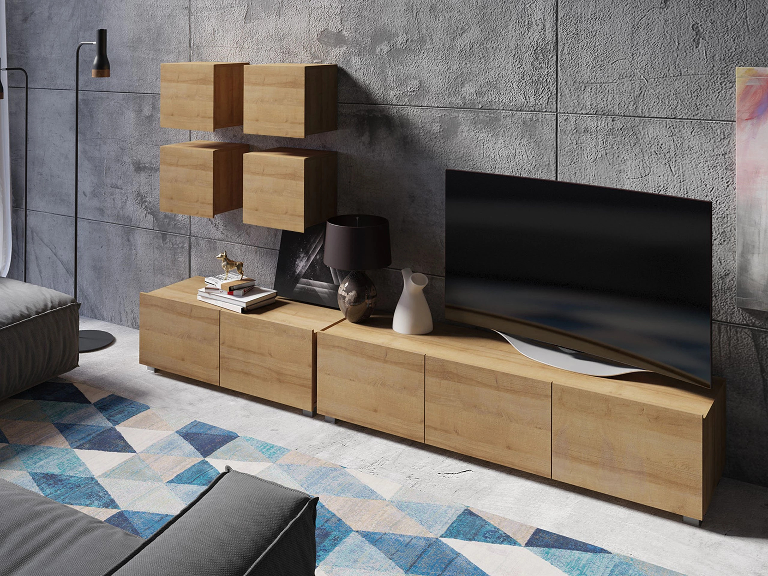 Stofusett Remus XVIII (Gyllt eik)