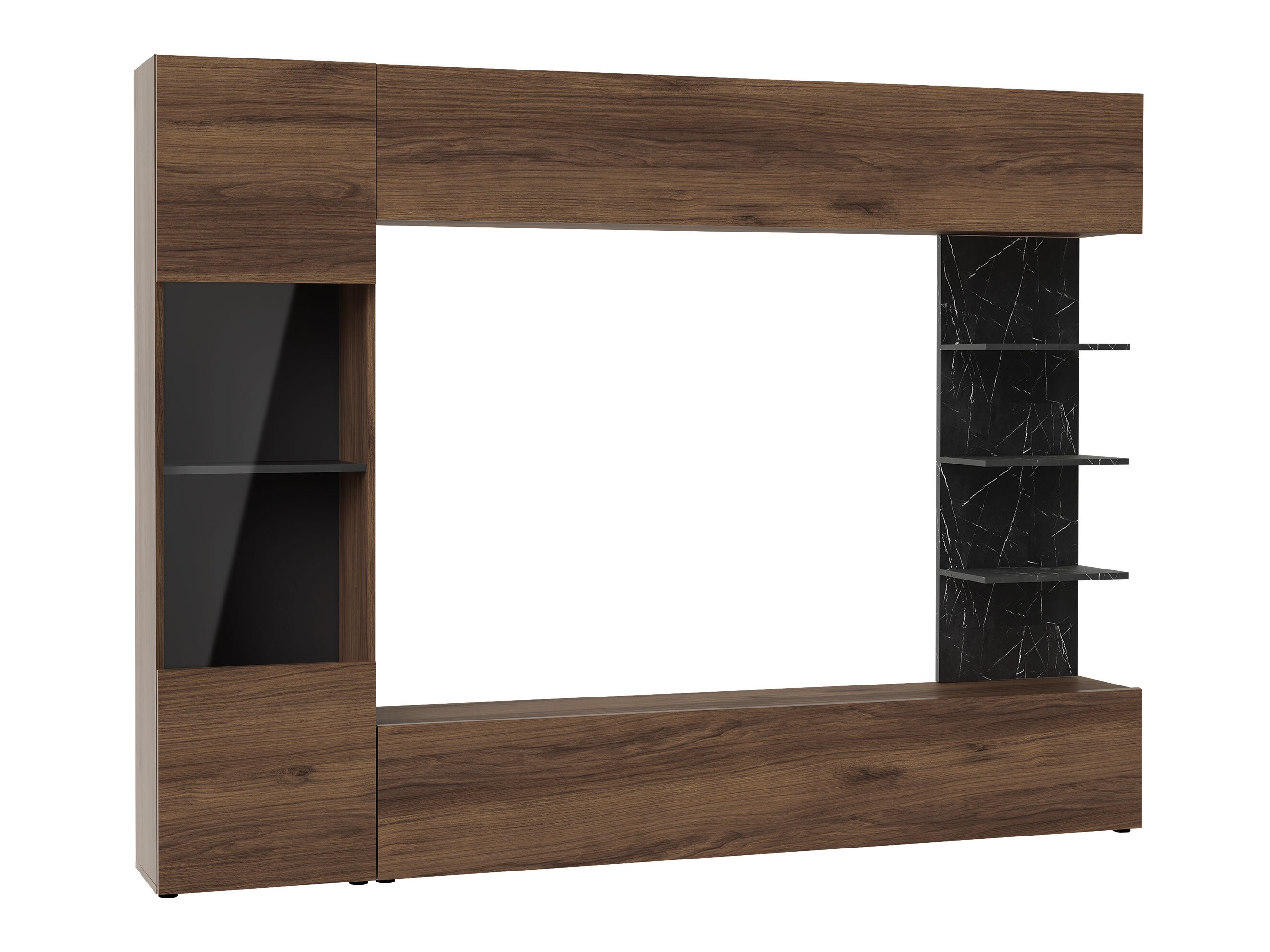 Stofusett Comfivo Animus (Valhneta + Svartur marmari)