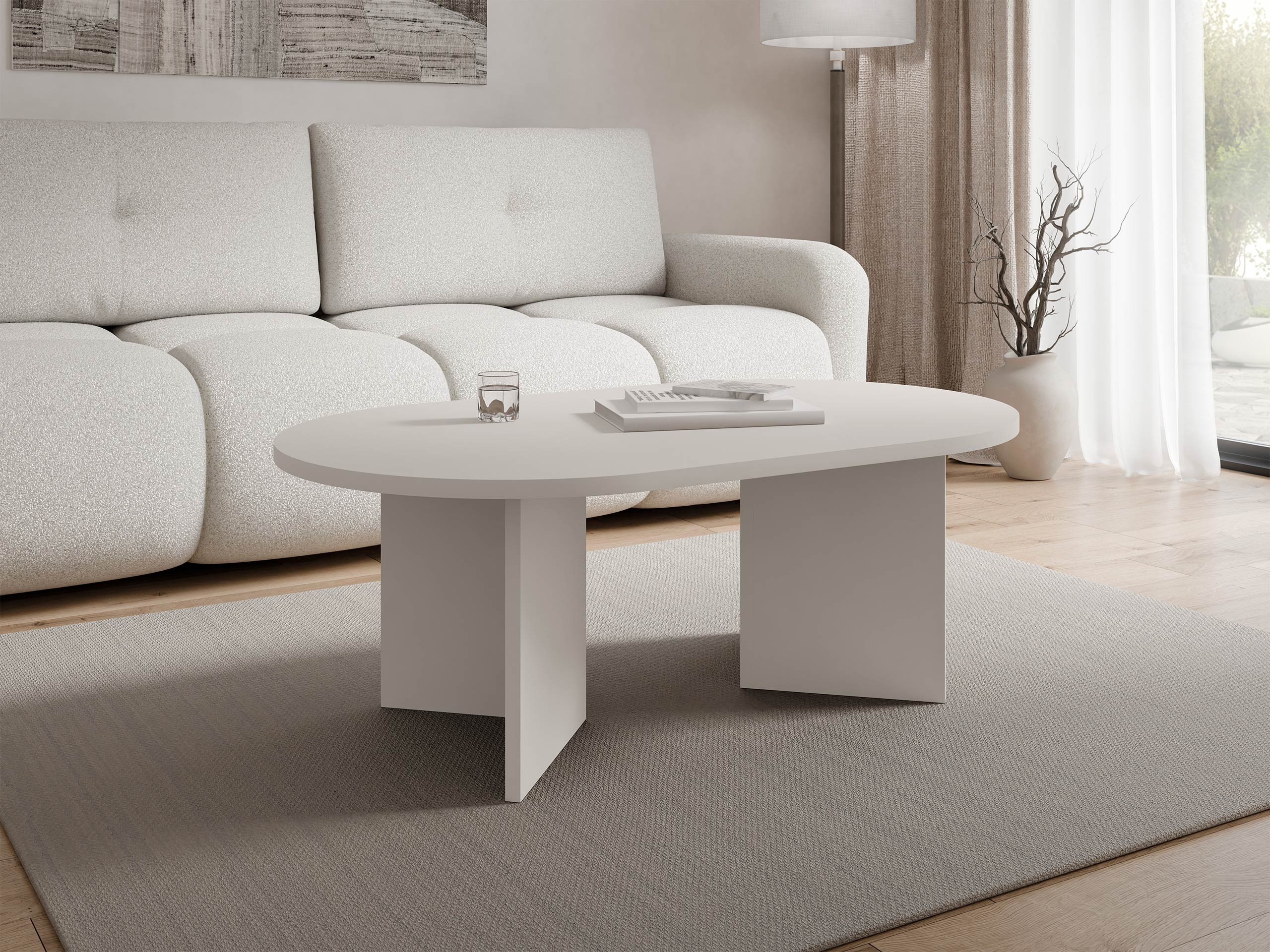 Sófaborð Comfivo Fungus (Beige)