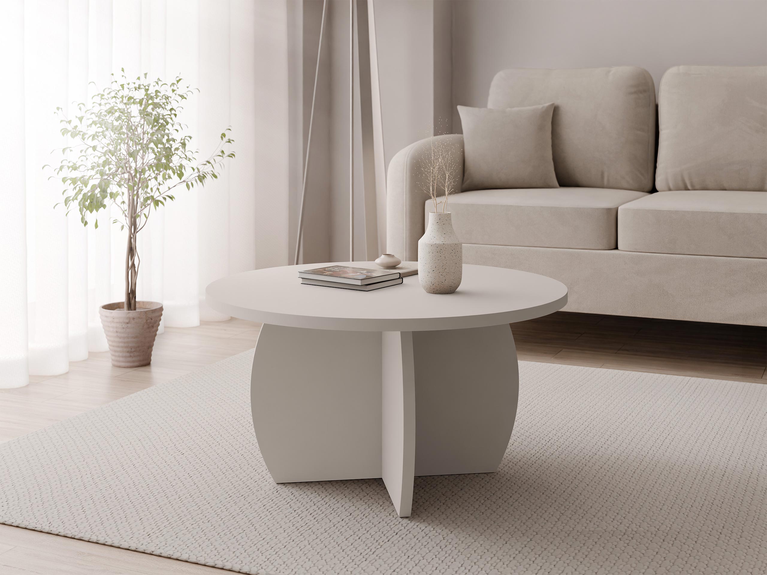 Sófaborð Comfivo Pagas (Beige)