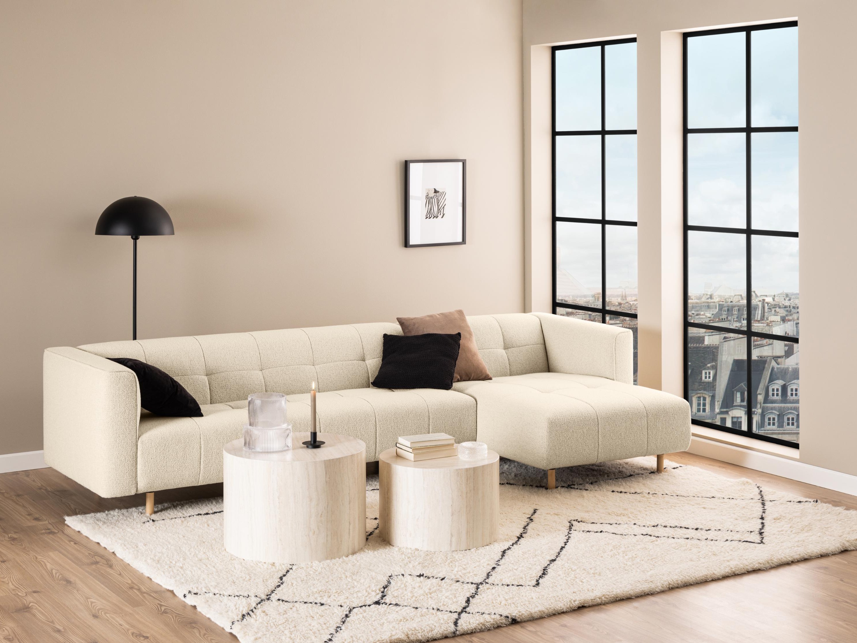 Sett af sófaborðum Norsica 800 (Beige)