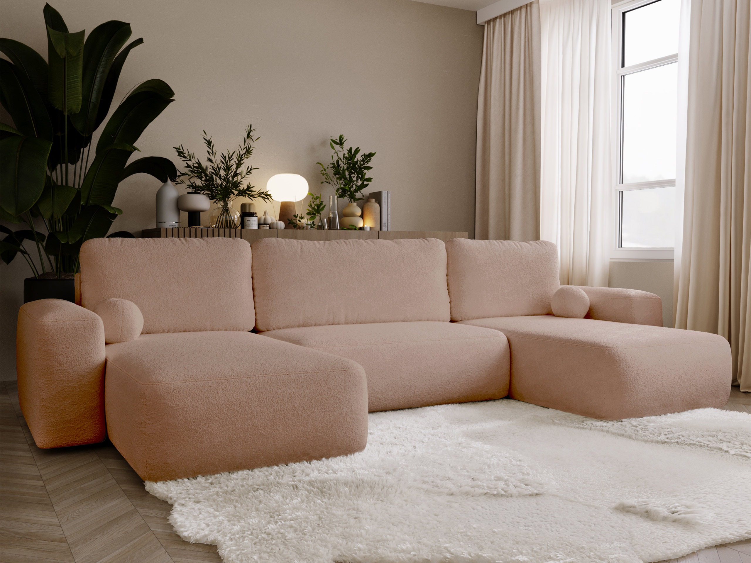 Horn­sófi TrendyNest Piscor (Coral 45)