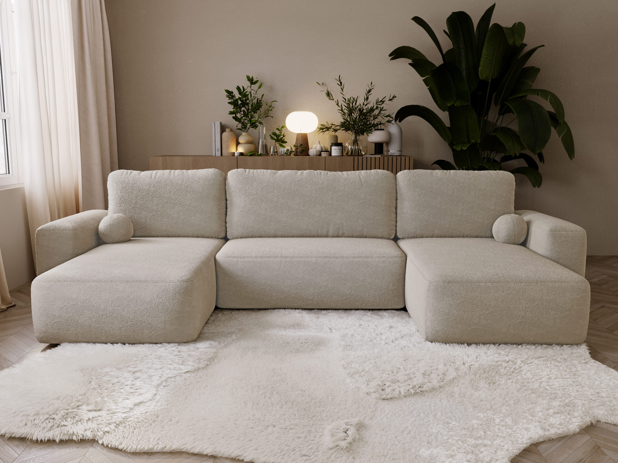 Horn­sófi TrendyNest Piscor (Coral 50)