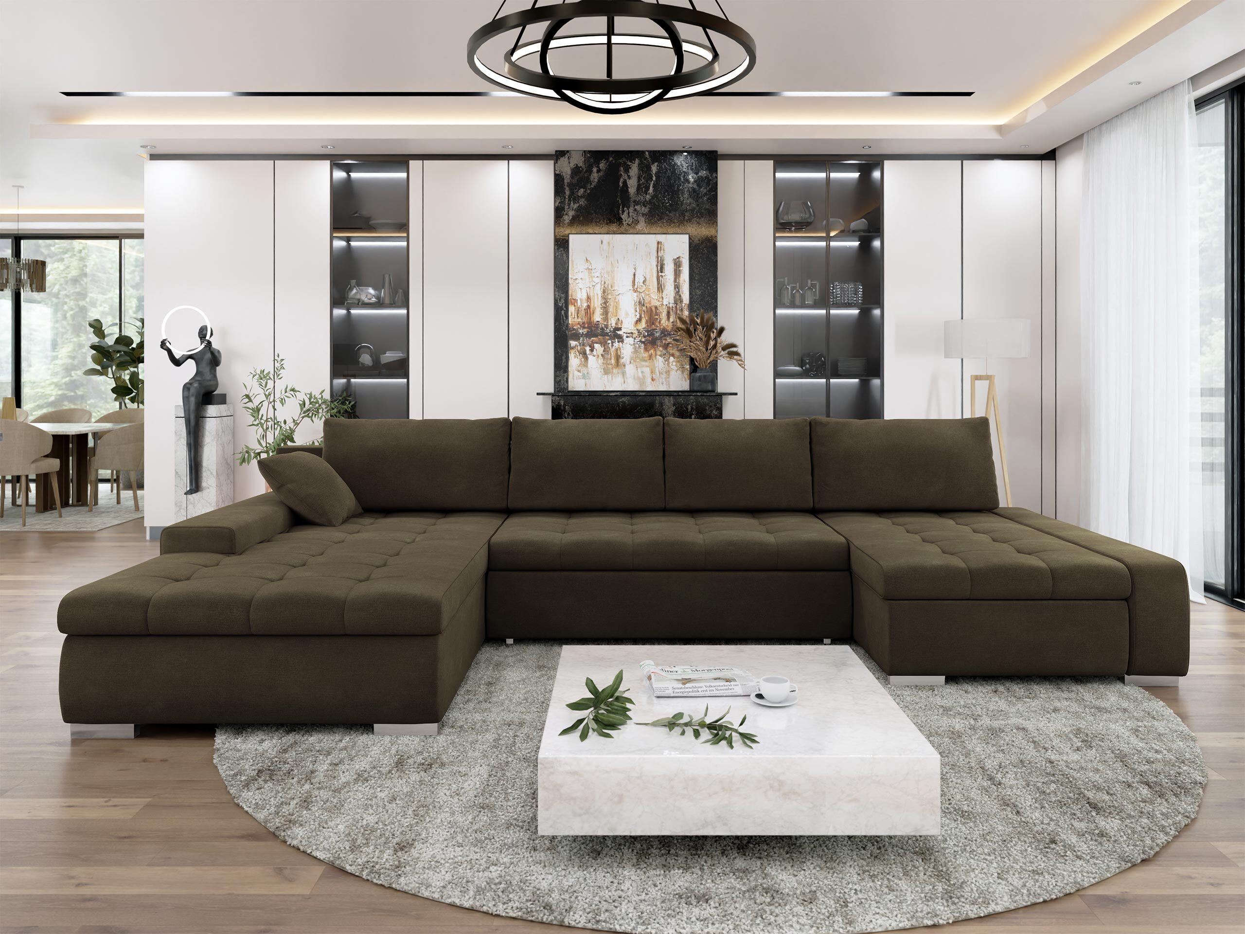 Horn­sófi Comfivo Oliva (Wave 09)