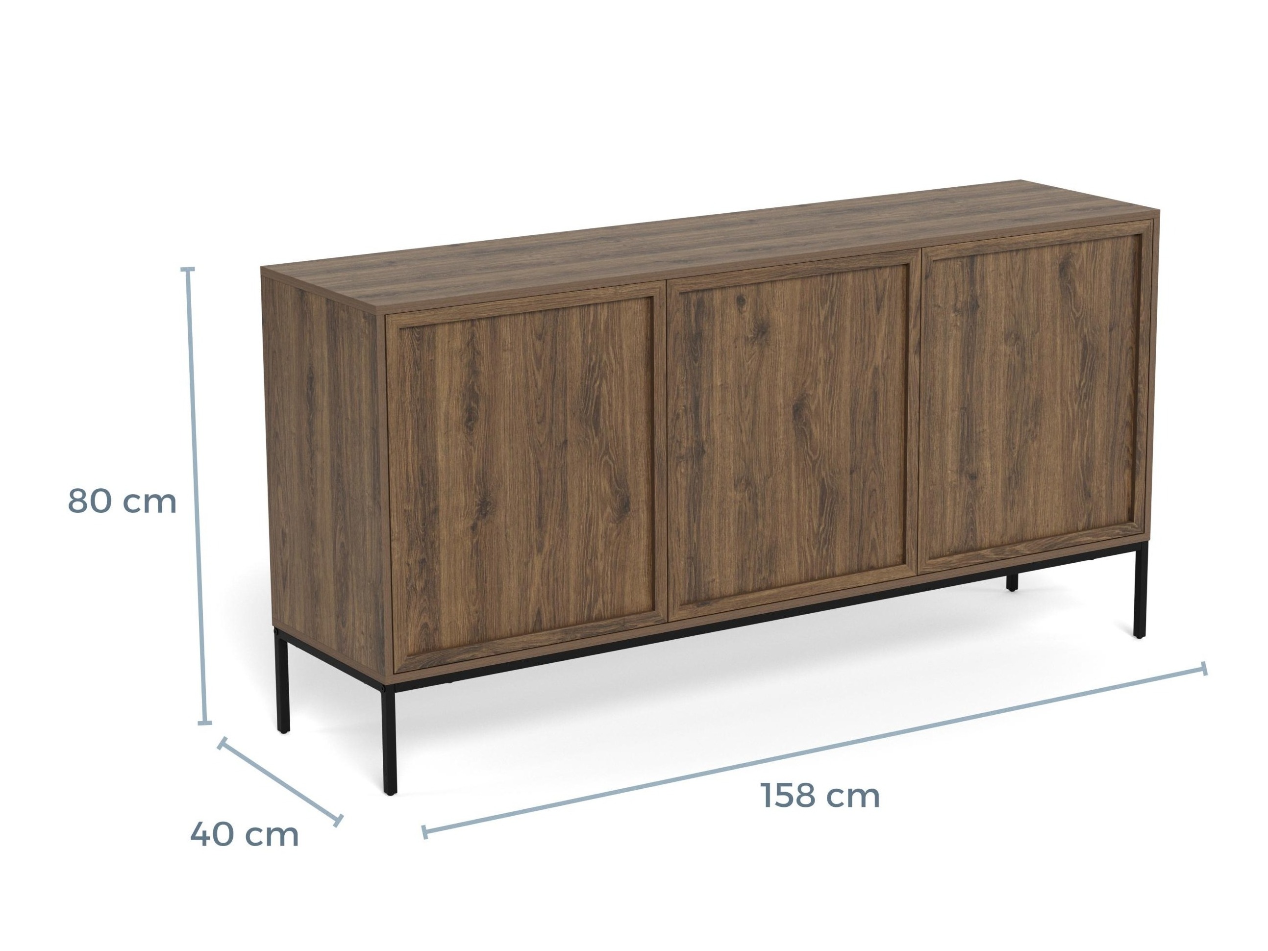 Skenkur Norsica 1051 (Dökk eik)