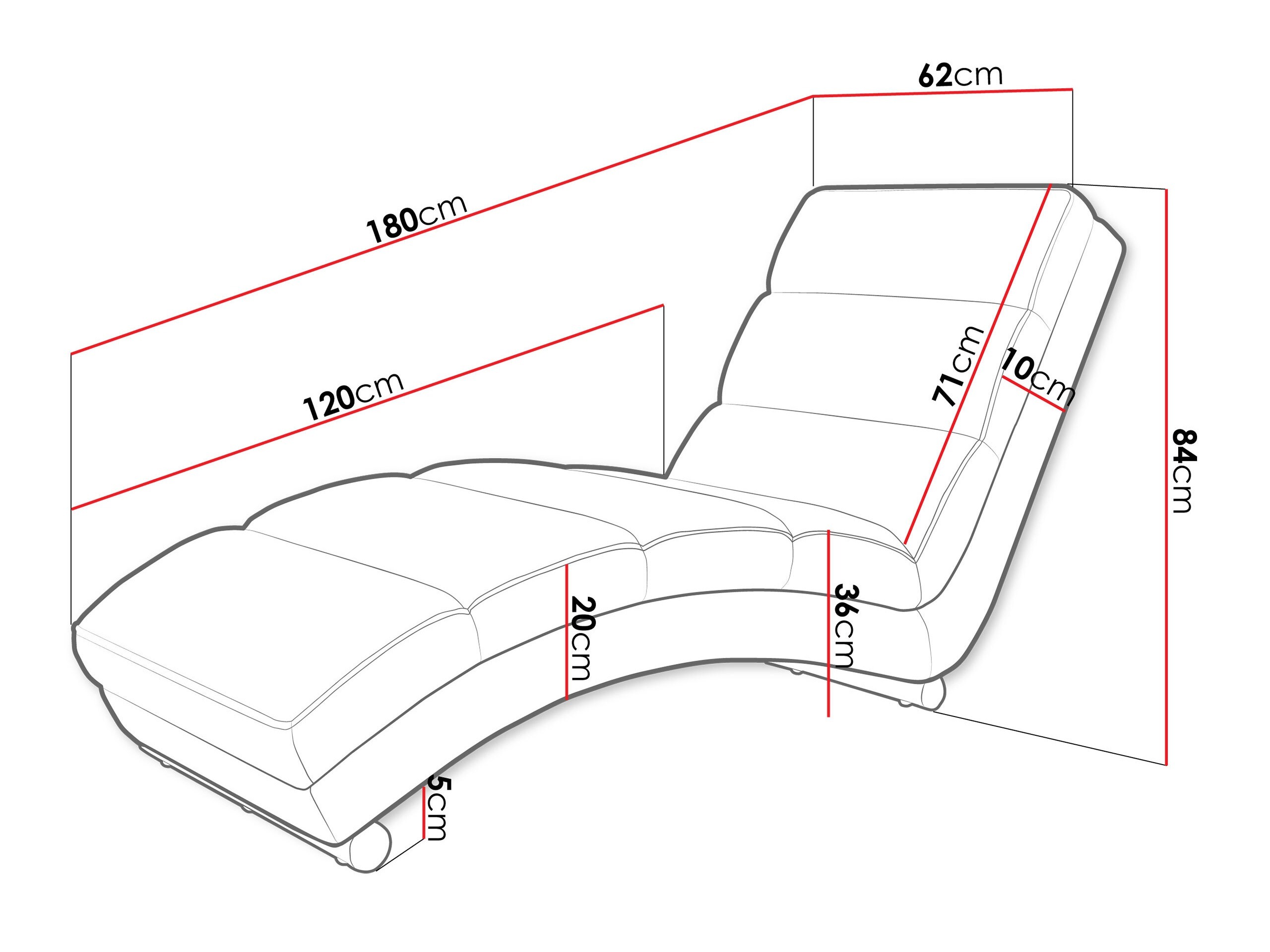 Legubekkur Comfivo Pirum (Soft 017 + Lawa 05)