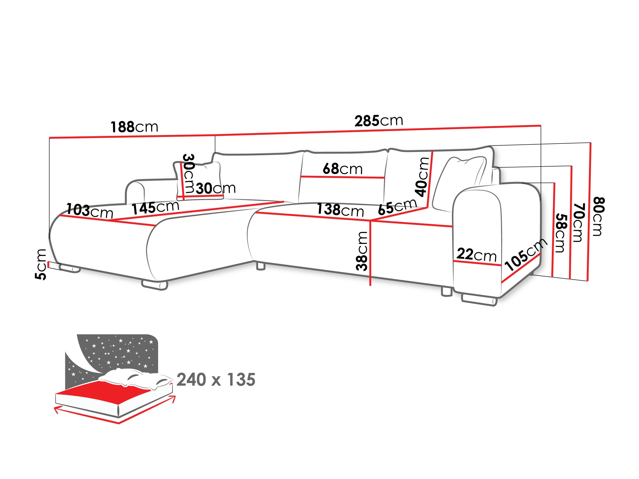 Horn­sófi Comfivo Consors (Wave 05)