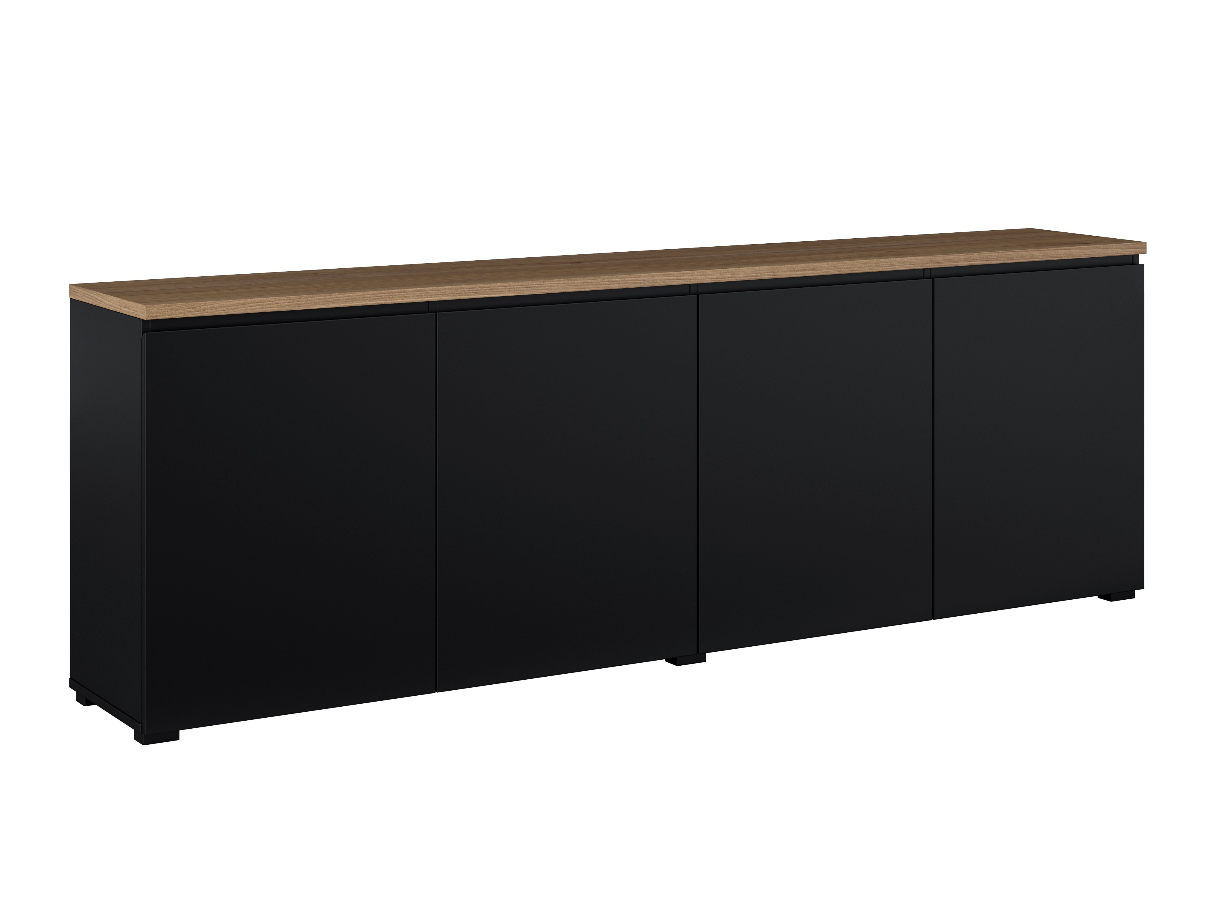 Skenkur Baletu 105 (Svartur + Eik)