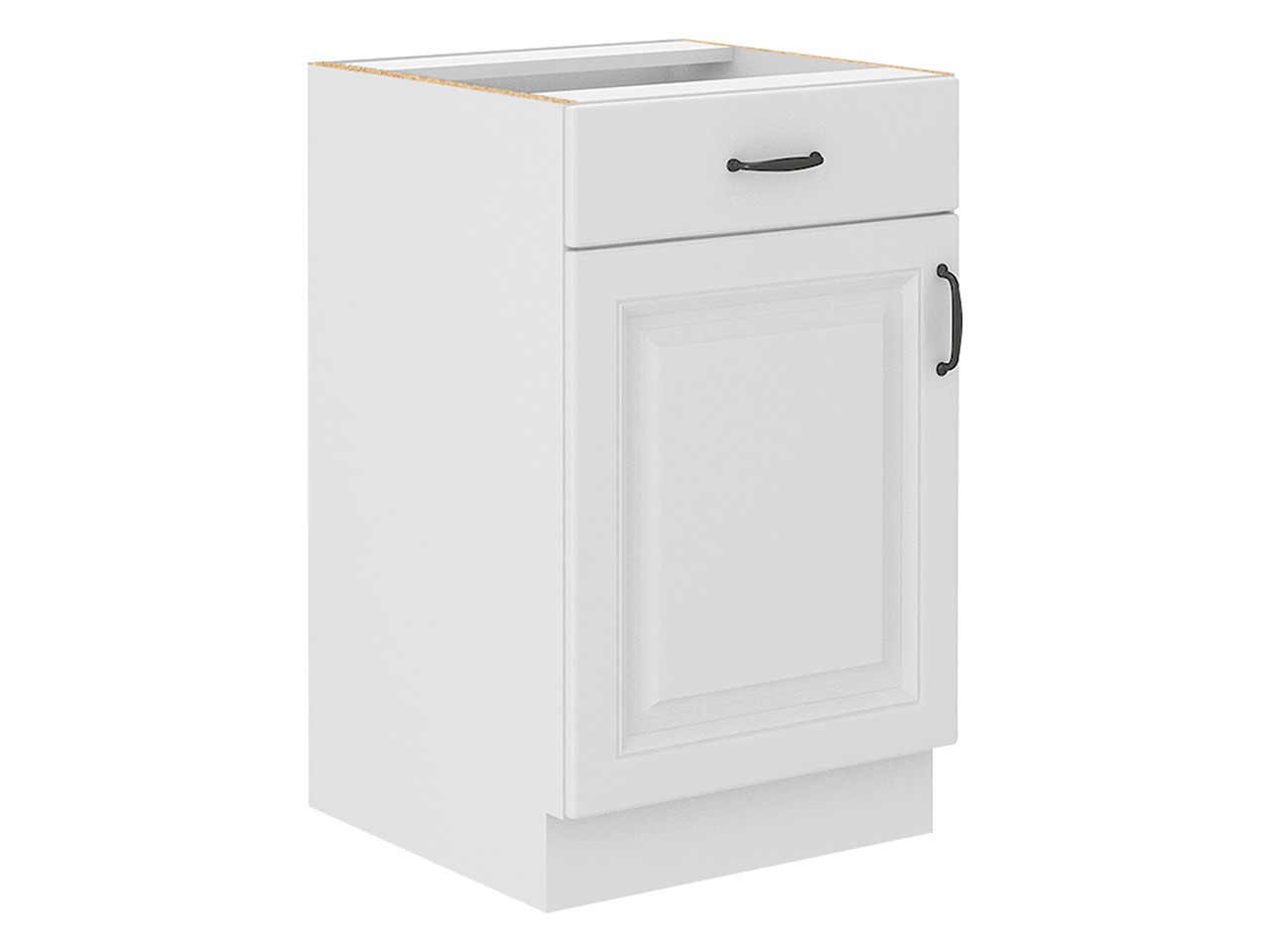 Skápaeining með skúffu og hurðum Retro White 105