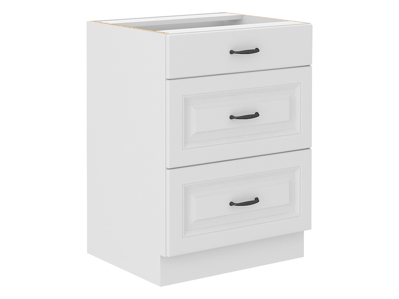 Skápaeining með skúffum Retro White 108