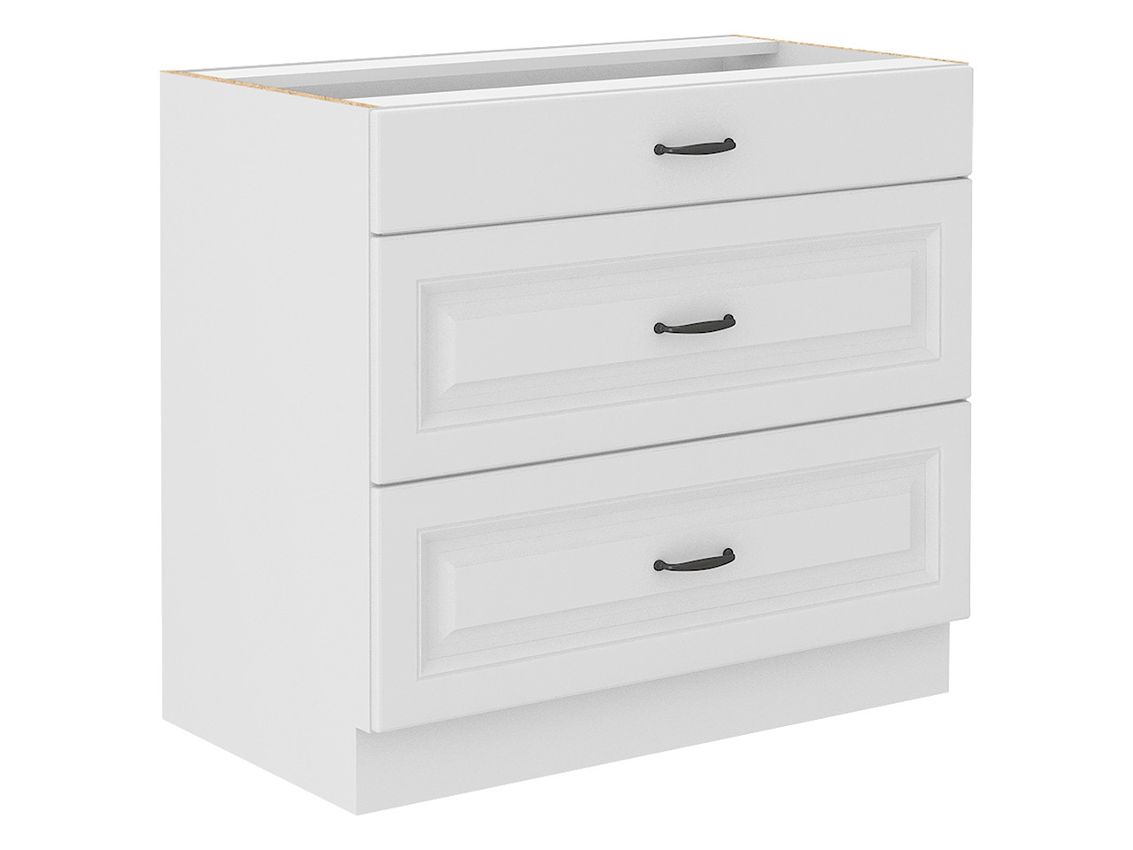 Skápaeining með skúffum Retro White 120