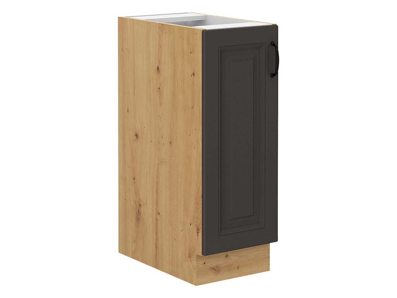Skápaeining með útdraganlegri körfu Retro Grey 102