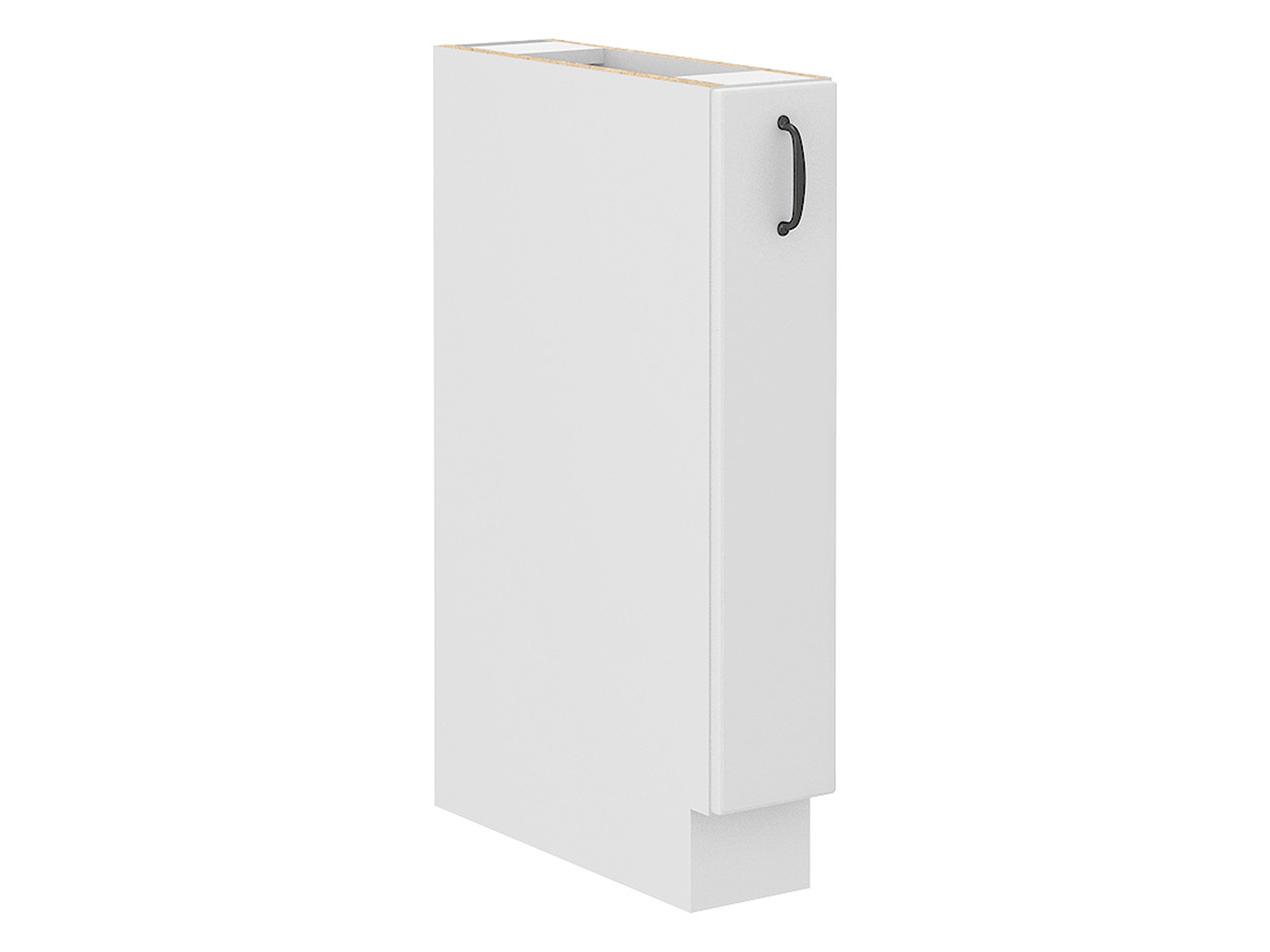 Skápaeining með útdraganlegri körfu Retro White 101