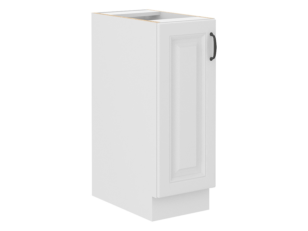 Skápaeining með útdraganlegri körfu Retro White 102