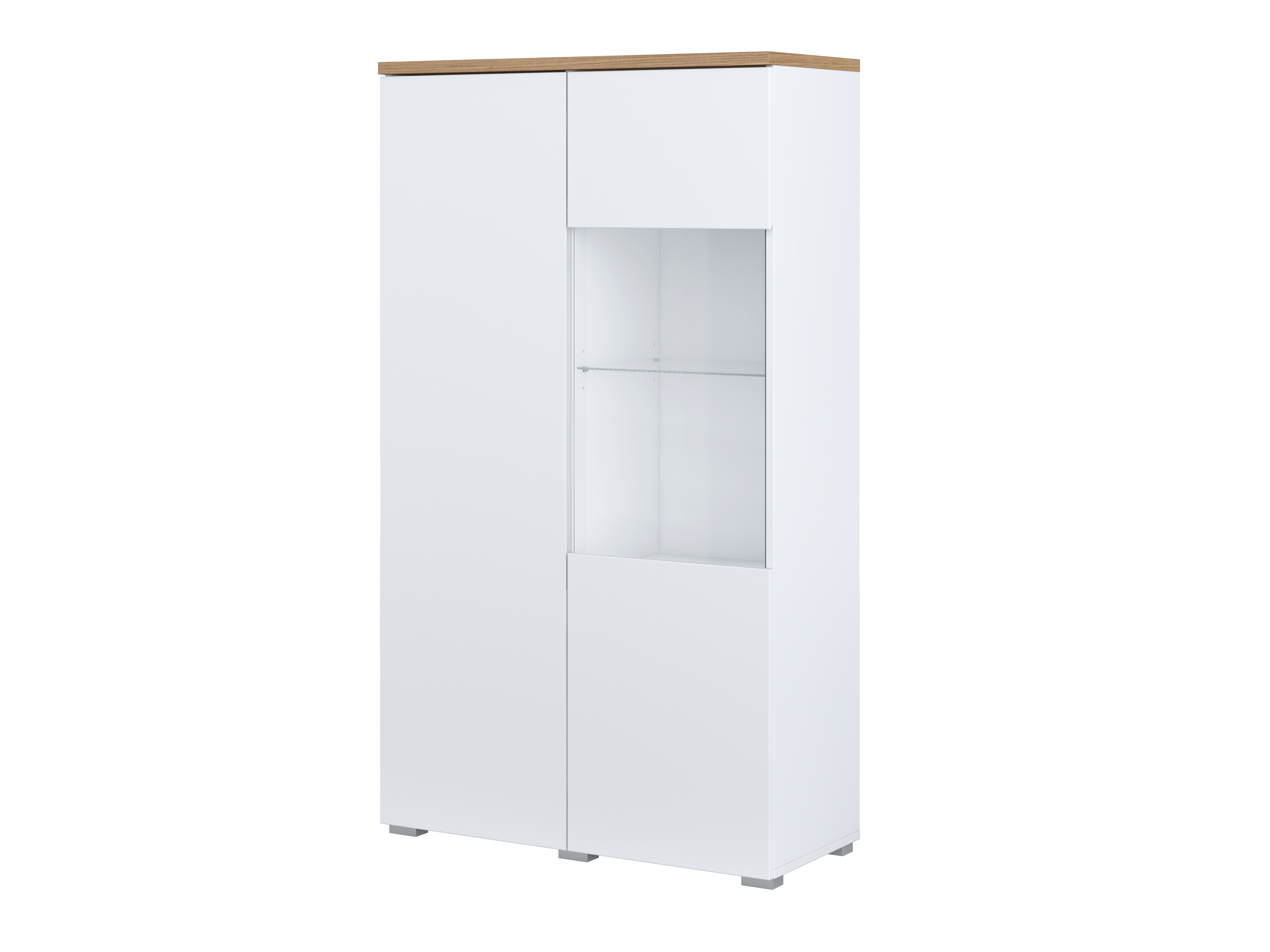 Bókahilla Baletu 108 (Hvítur + Eik)