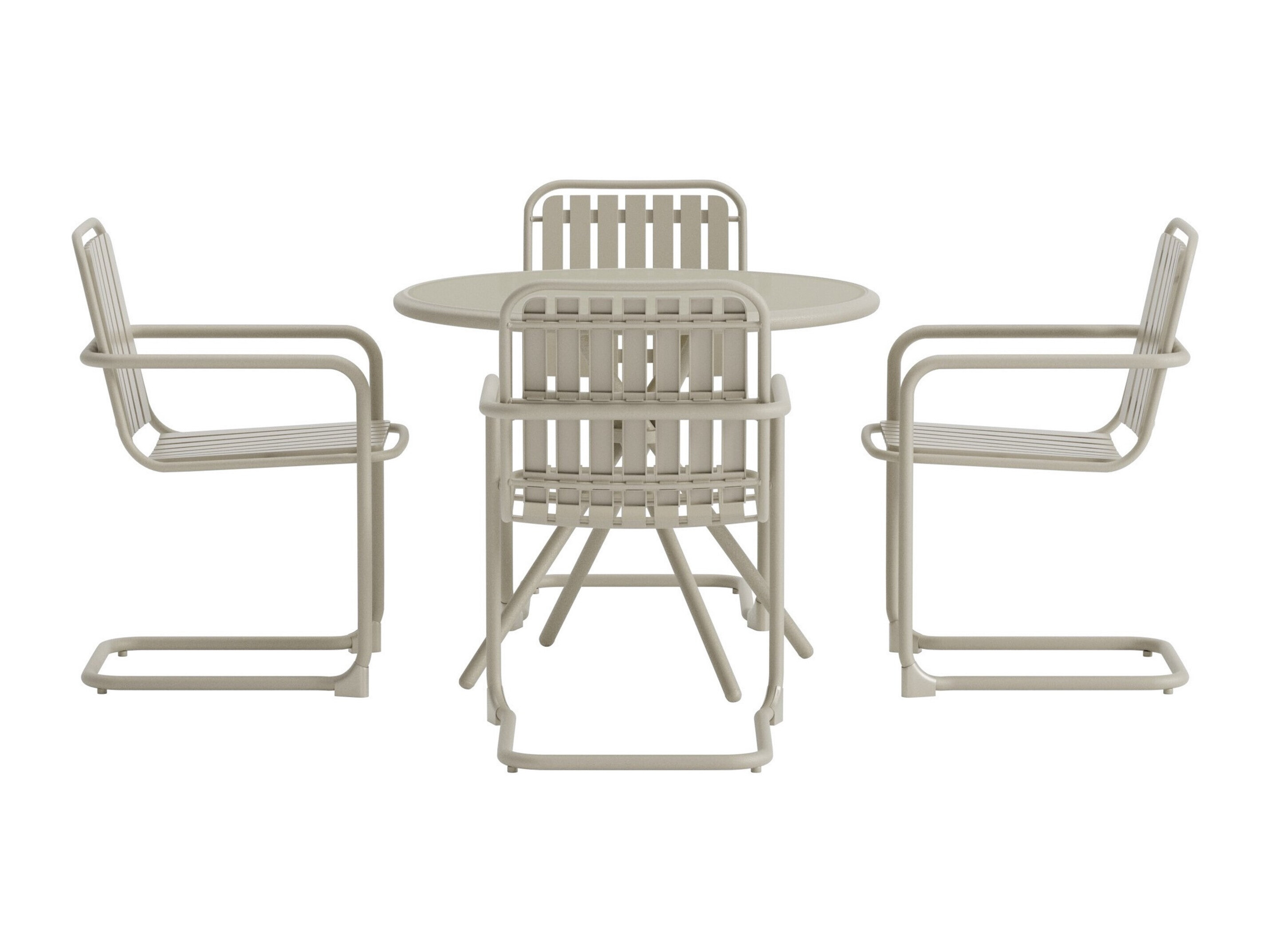 Borð og stólasett Dallas 5192 (Beige)
