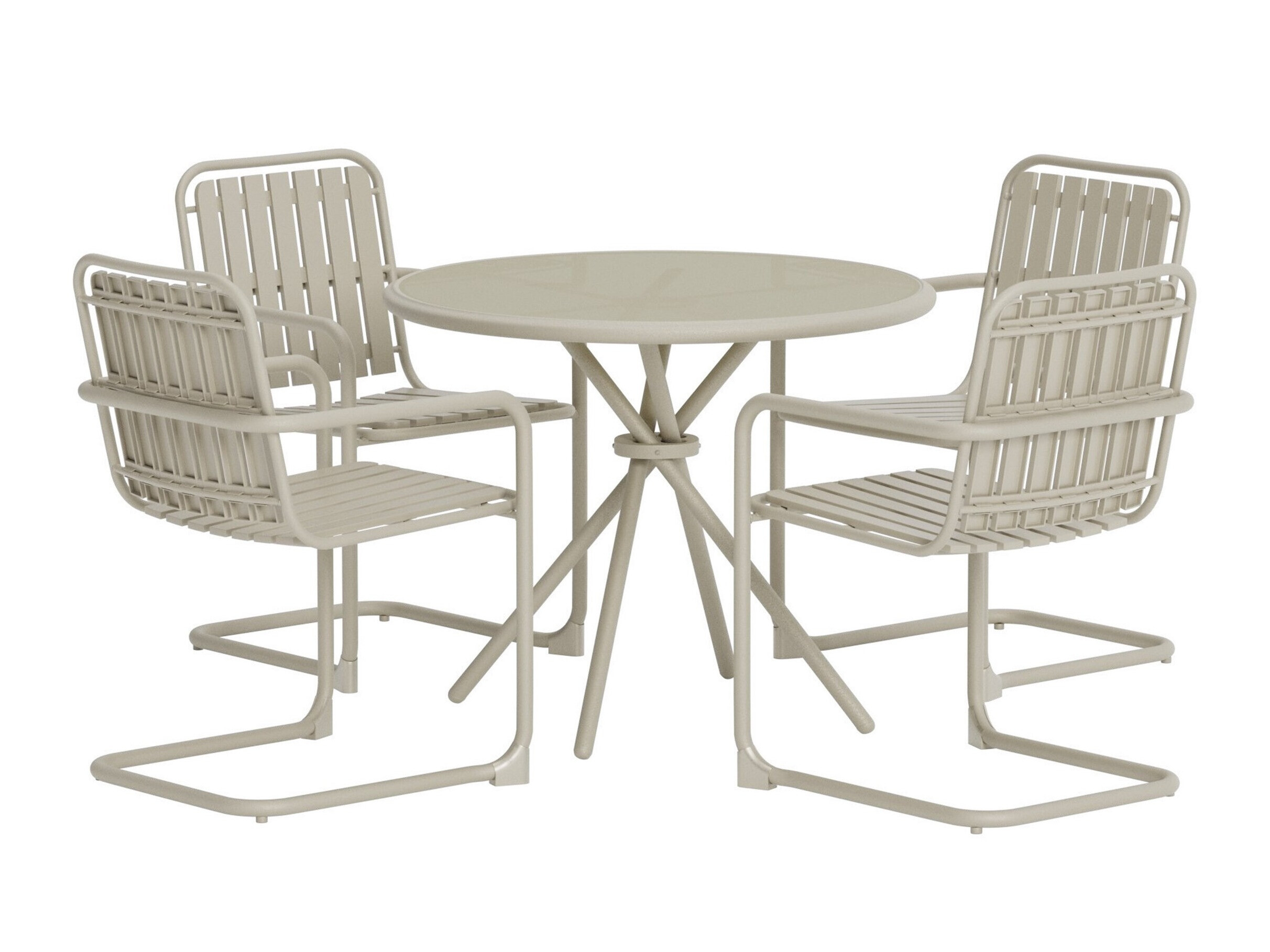 Borð og stólasett Dallas 5192 (Beige)