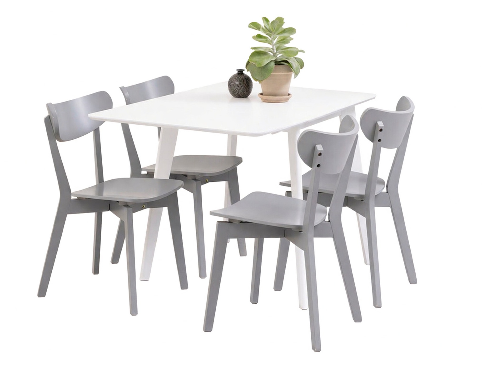 Borðstofusett Norsica 710 (Grár)