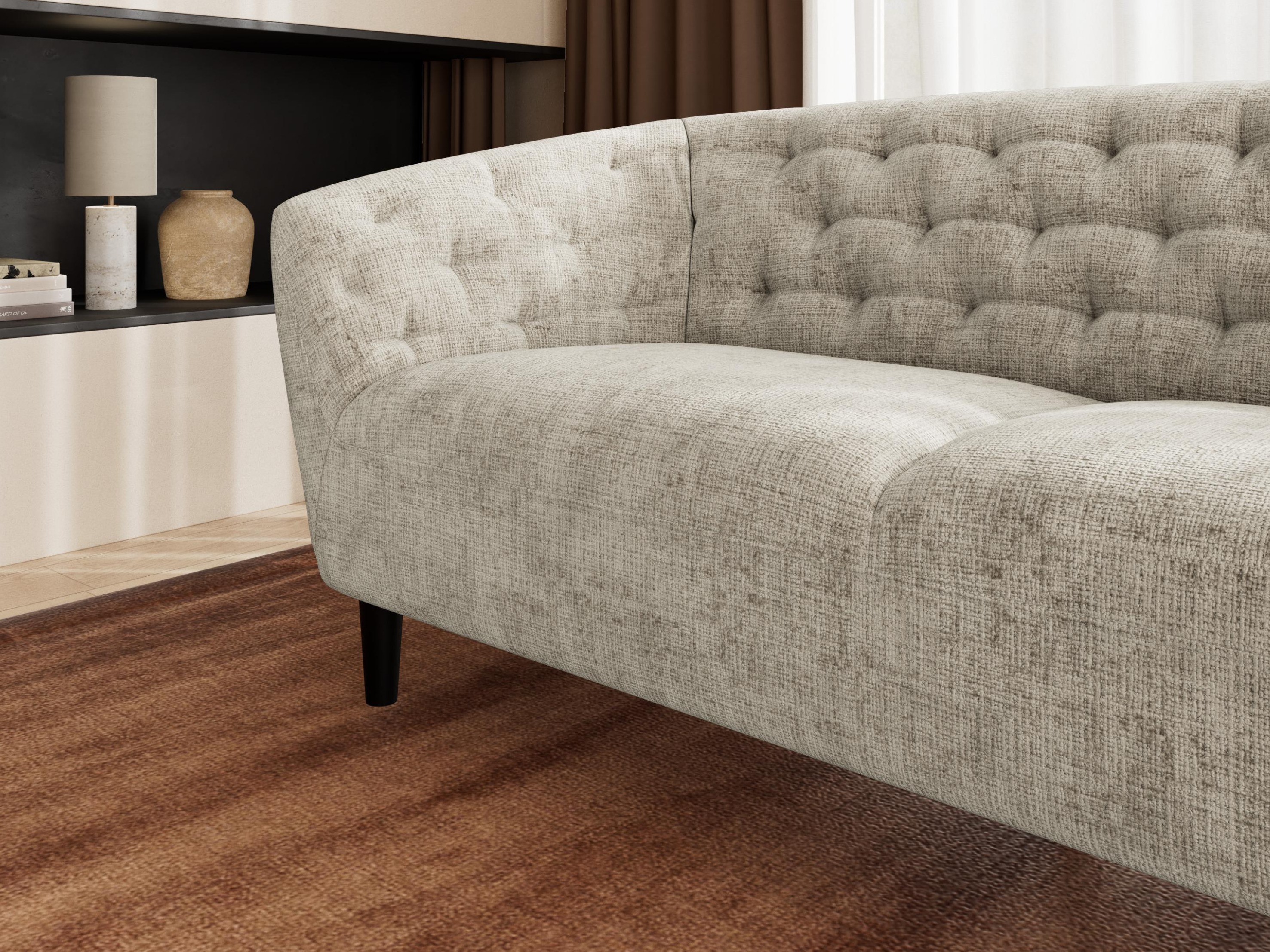 Chesterfield-sófi Norsica 232 (Beige)
