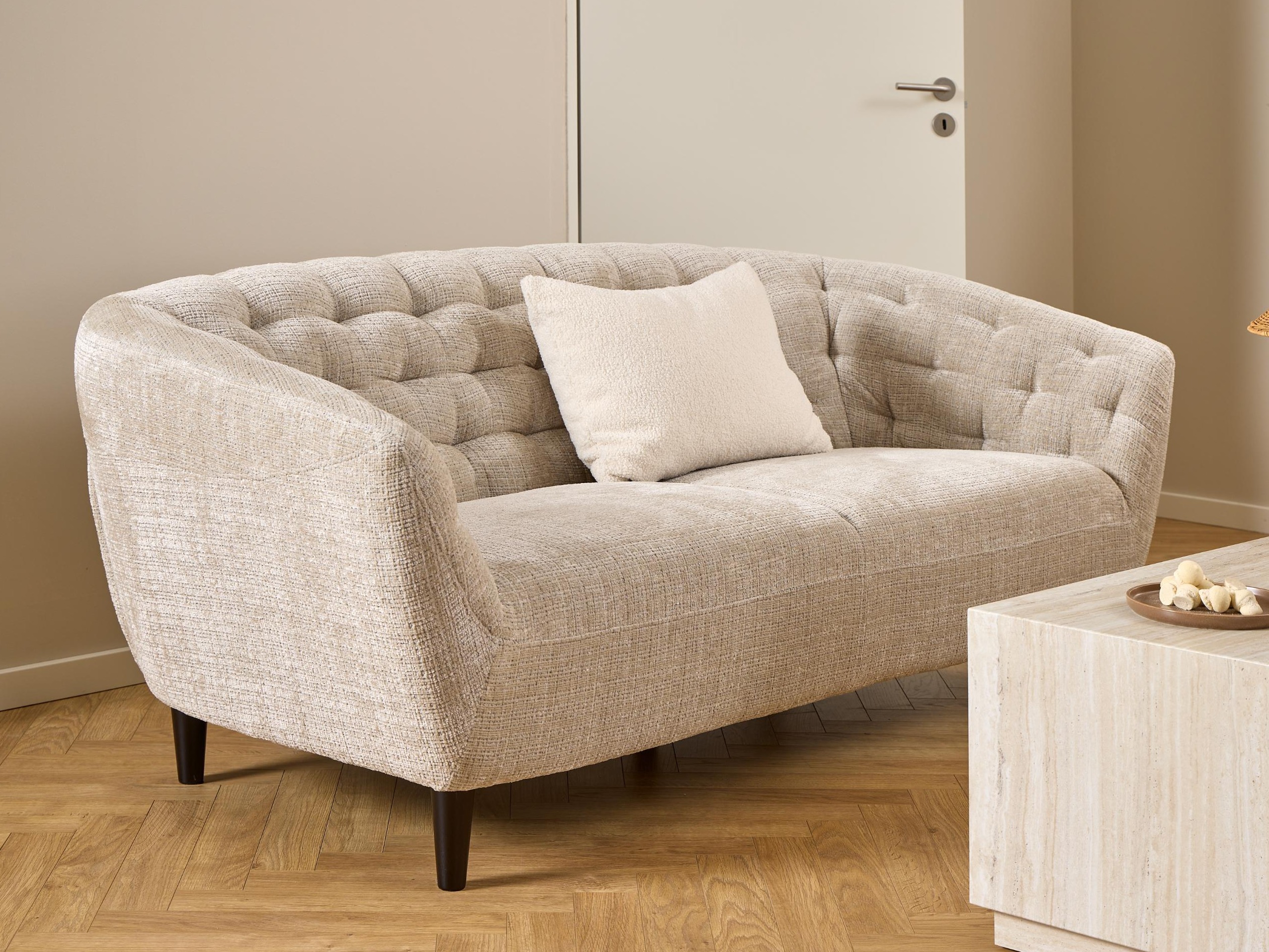 Chesterfield-sófi Norsica 232 (Beige)