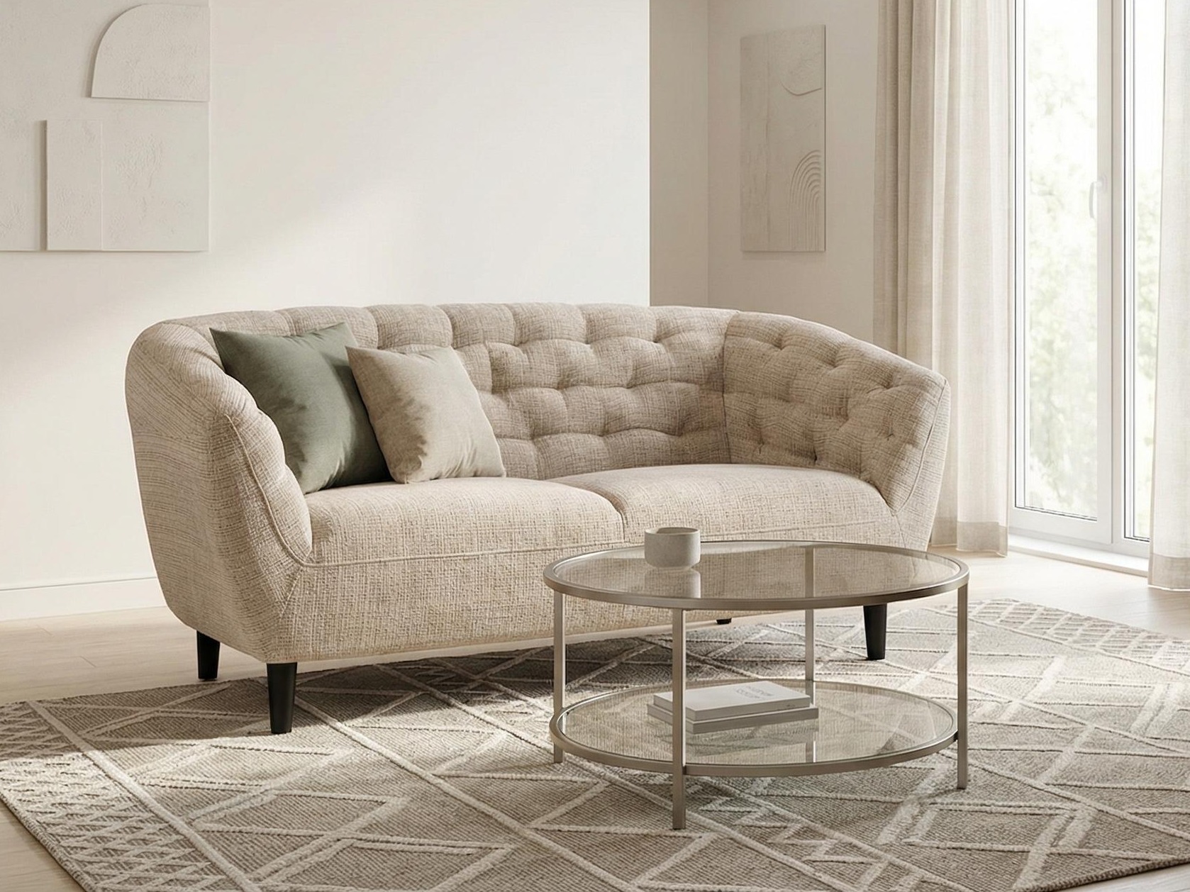 Chesterfield-sófi Norsica 260 (Beige)