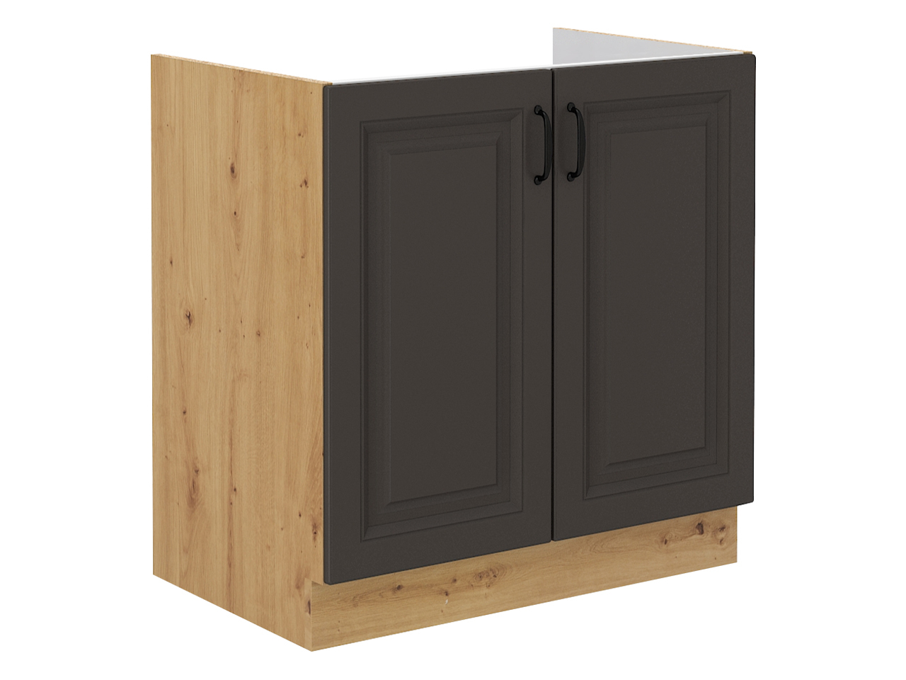 Skápaeining fyrir vask með hurðum Retro Grey 121
