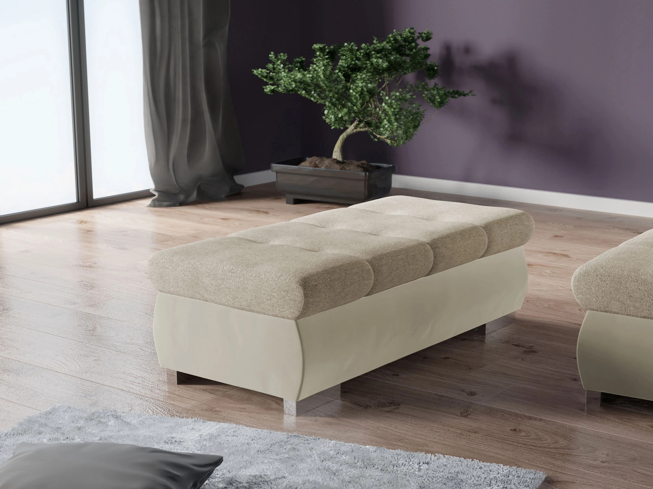Bólstraður bekkur Comfivo Nitor I (Magic Velvet 2201 + Matana 17)
