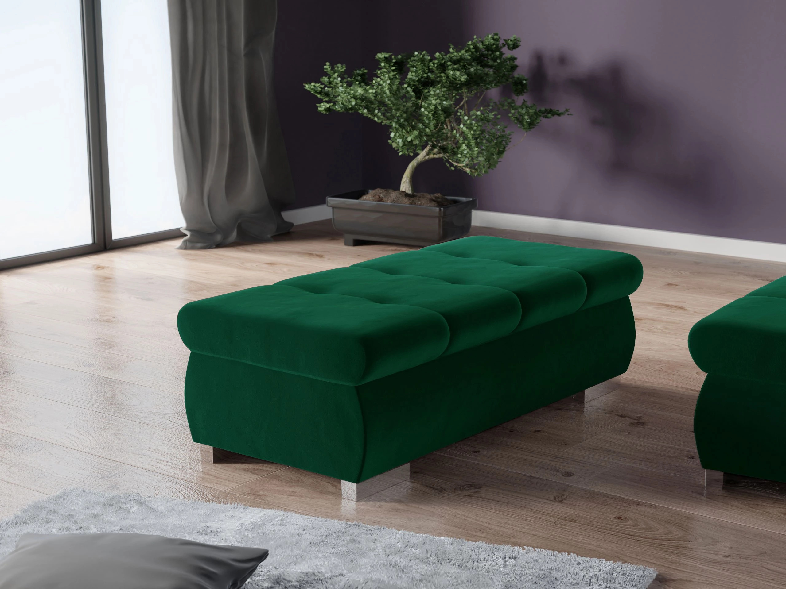 Bólstraður bekkur Comfivo Nitor I (Magic Velvet 2225)