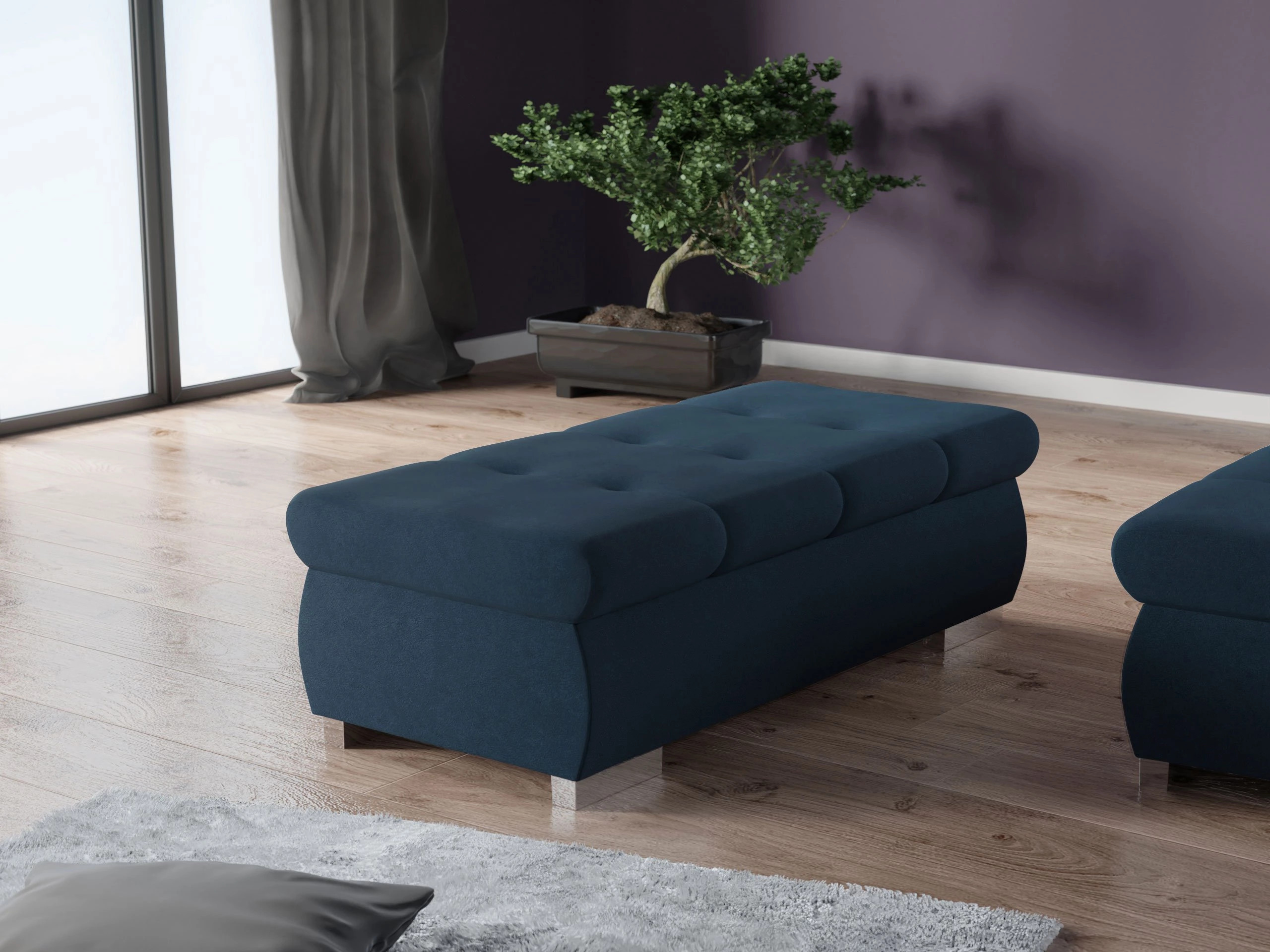 Bólstraður bekkur Comfivo Nitor I (Uttario Velvet 2967)