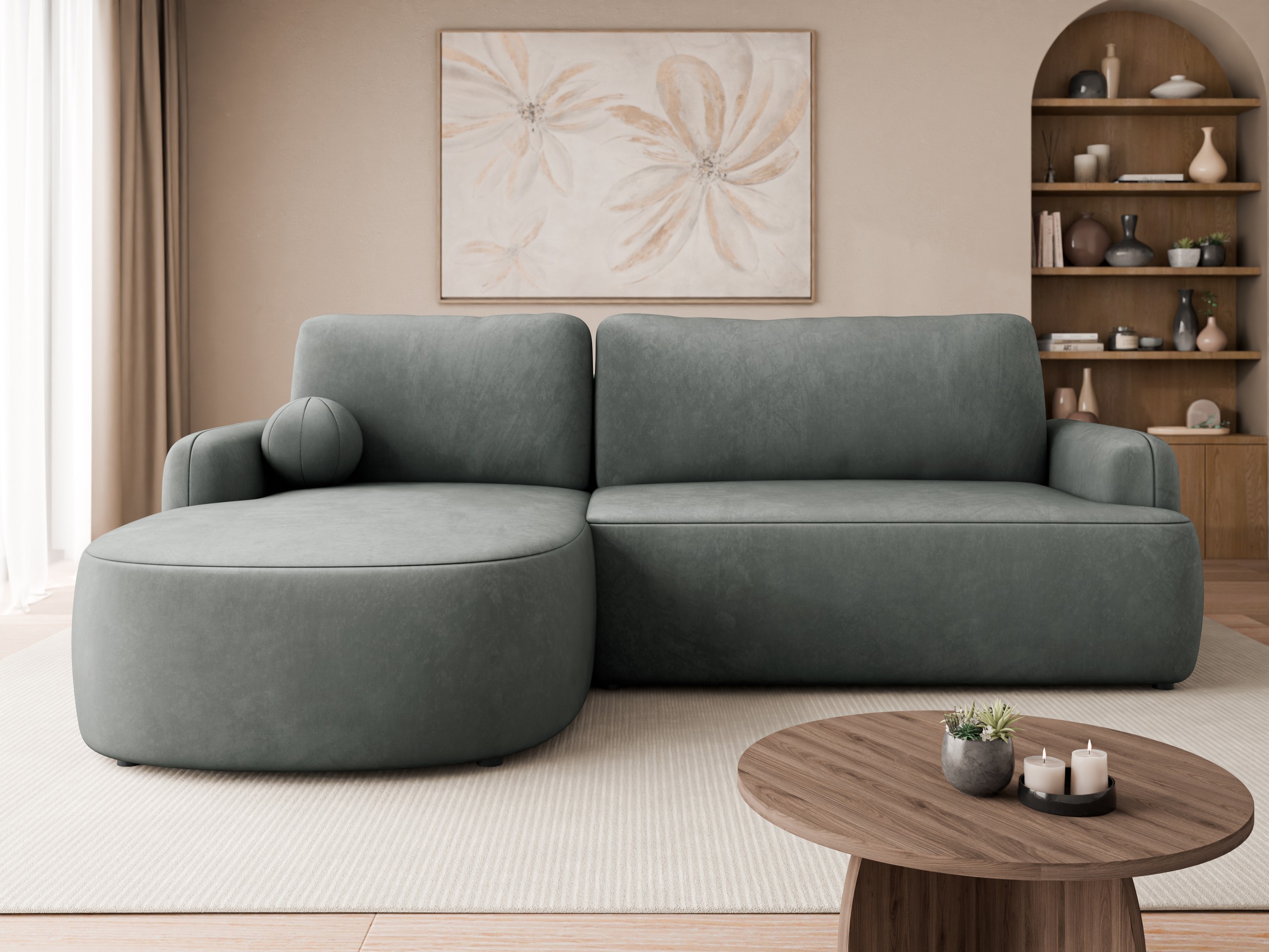 Horn­sófi Comfivo Popis (Magic Velvet 2217)
