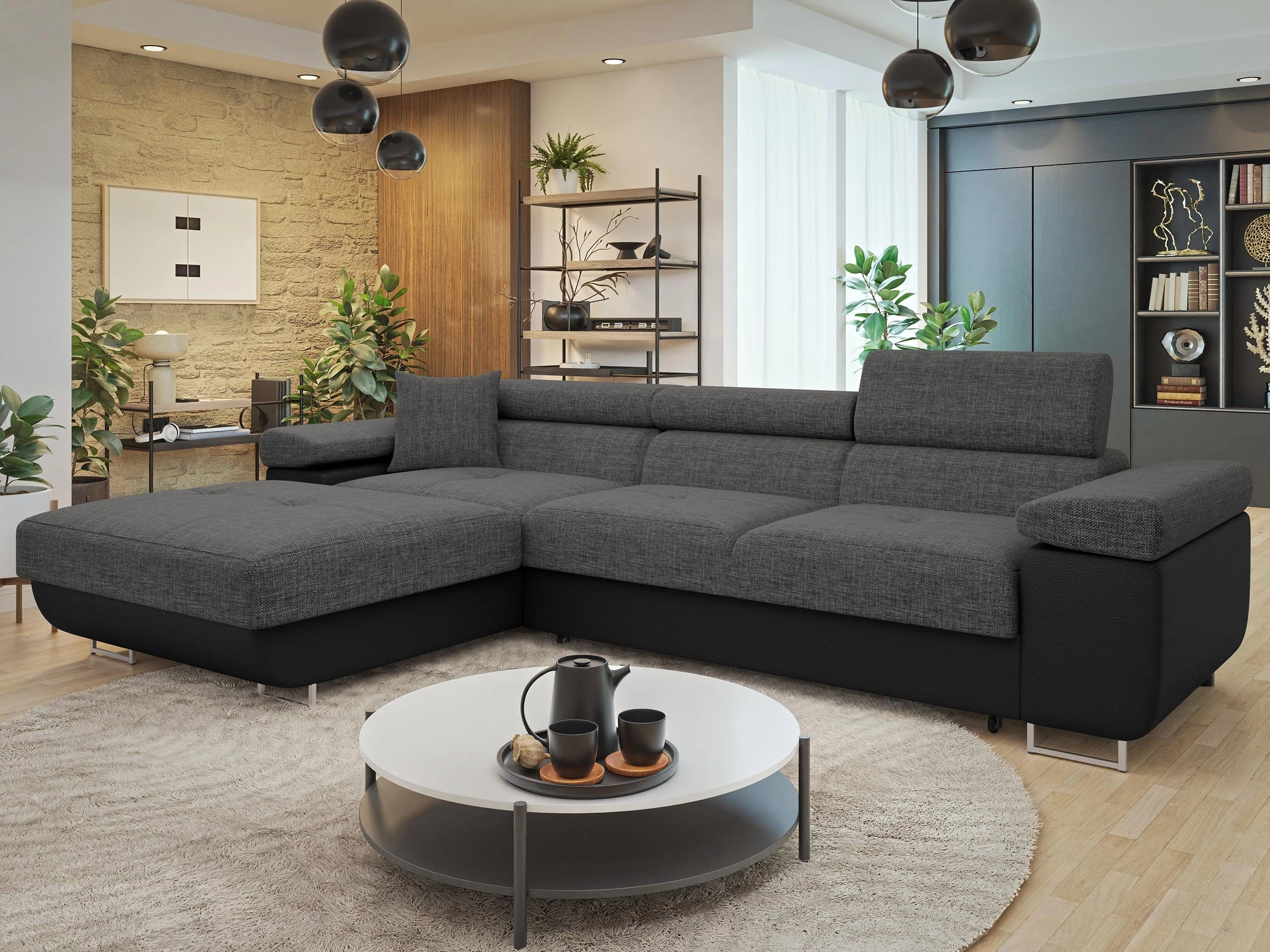 Horn­sófi Comfivo Vinetum II (Soft 011 + Lux 06)
